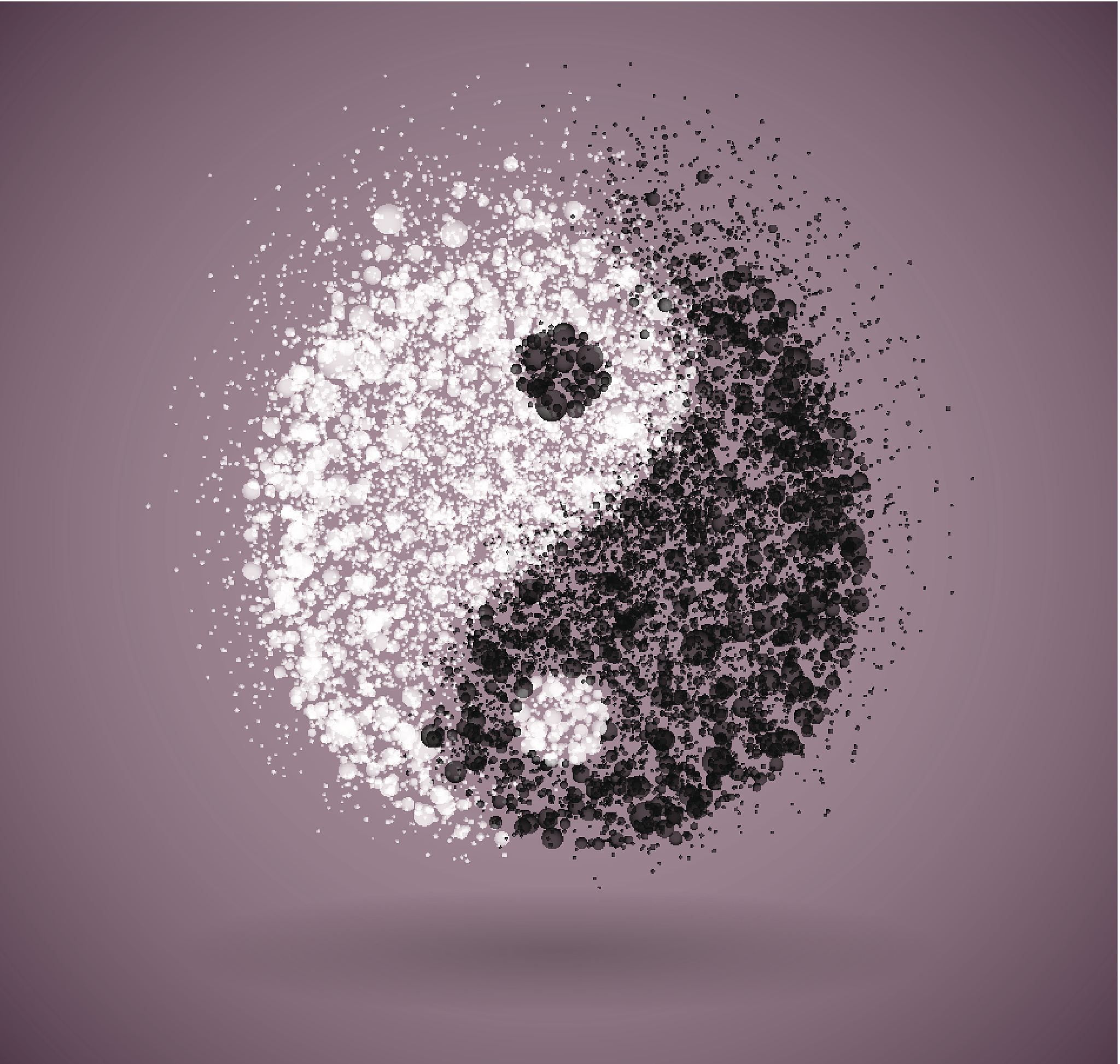 用字符画一个太极