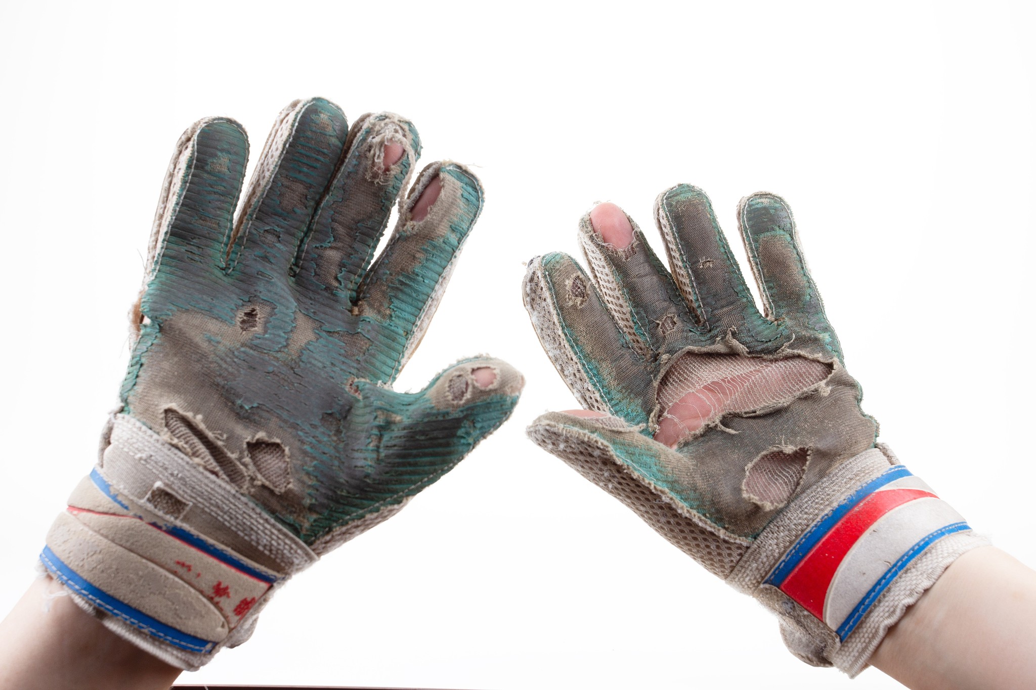 ball goalkeeper sportswear and football game gloves,  leather sh