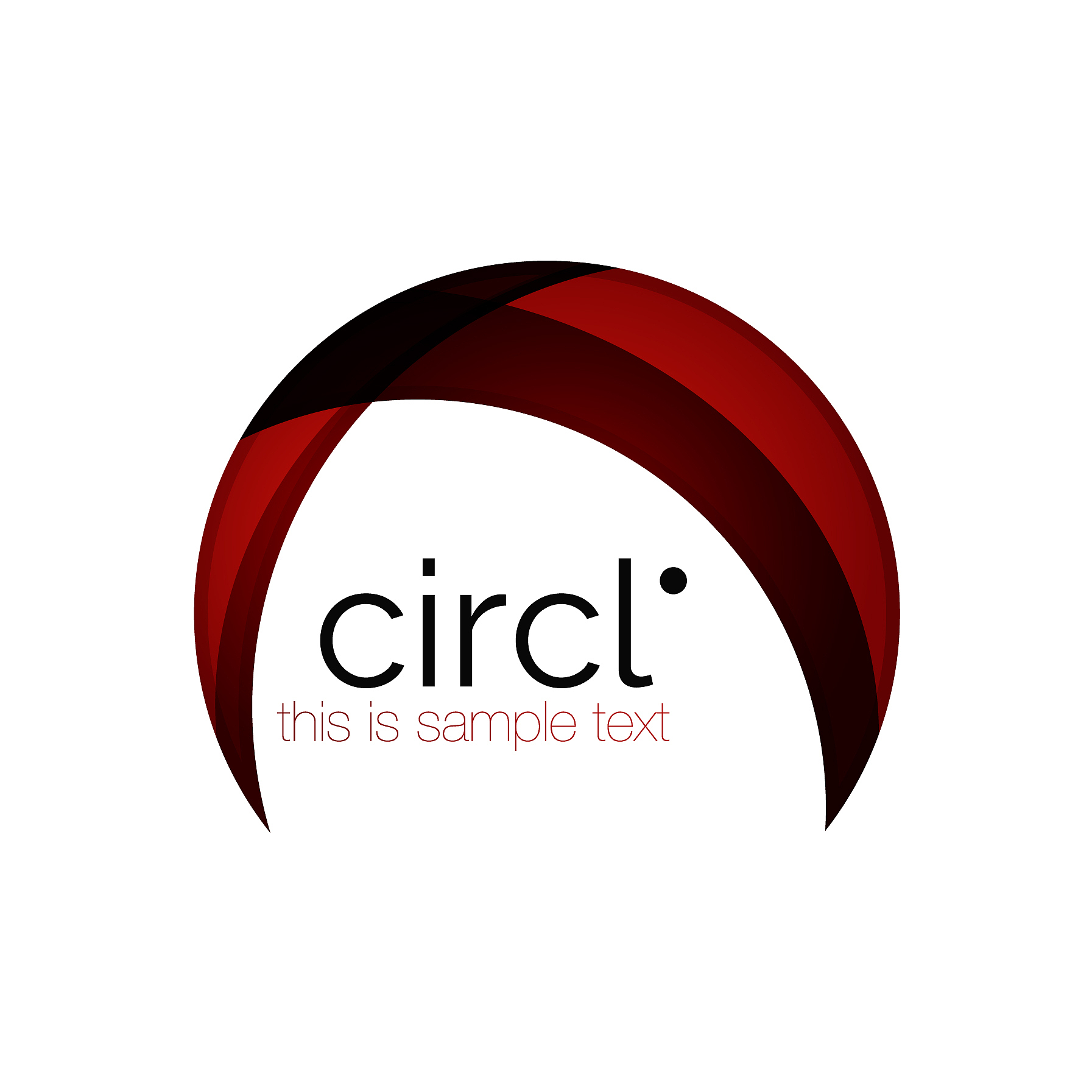 clean professional colorful circle business icon