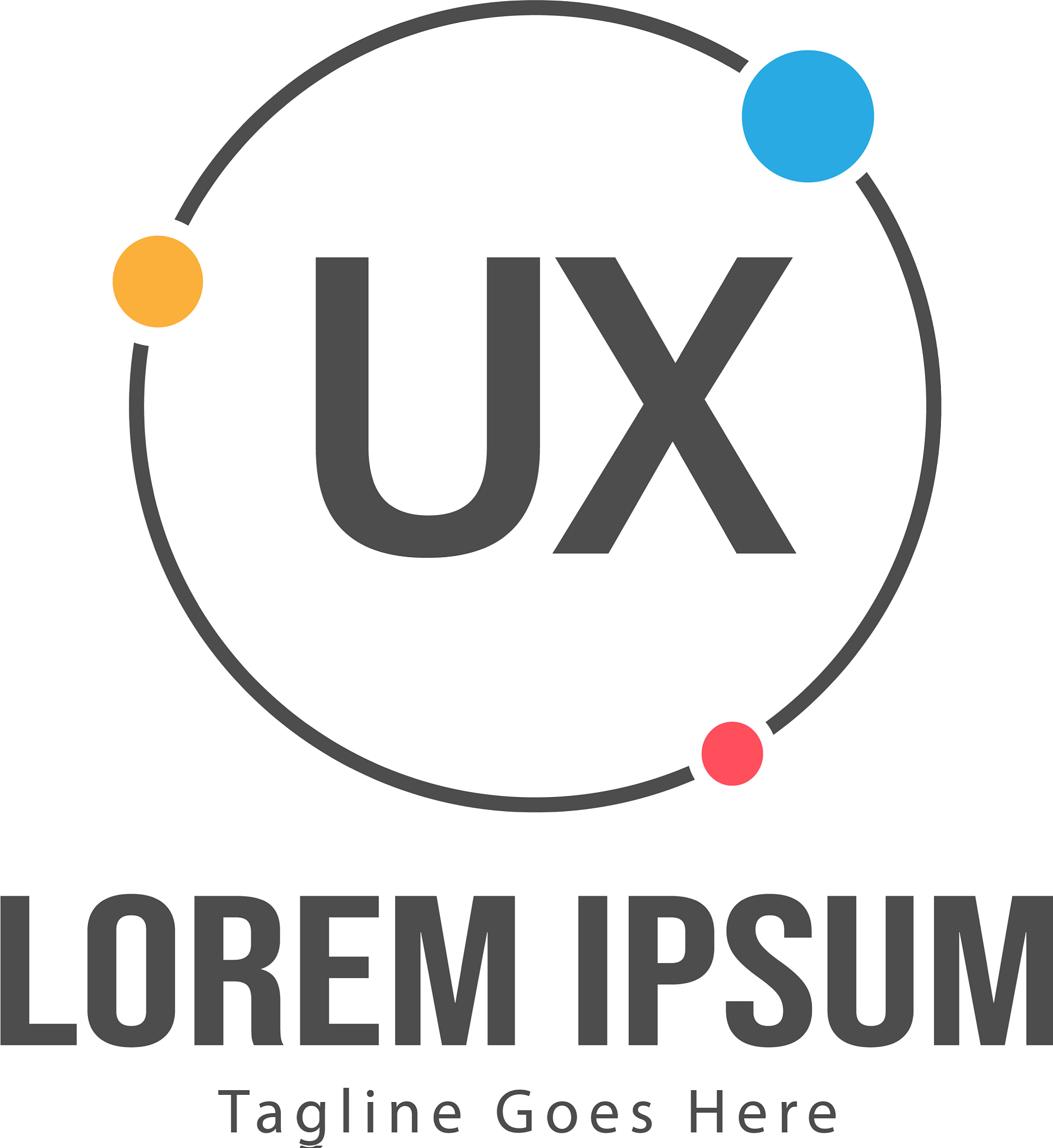 ux letter logo design creative modern ux letters