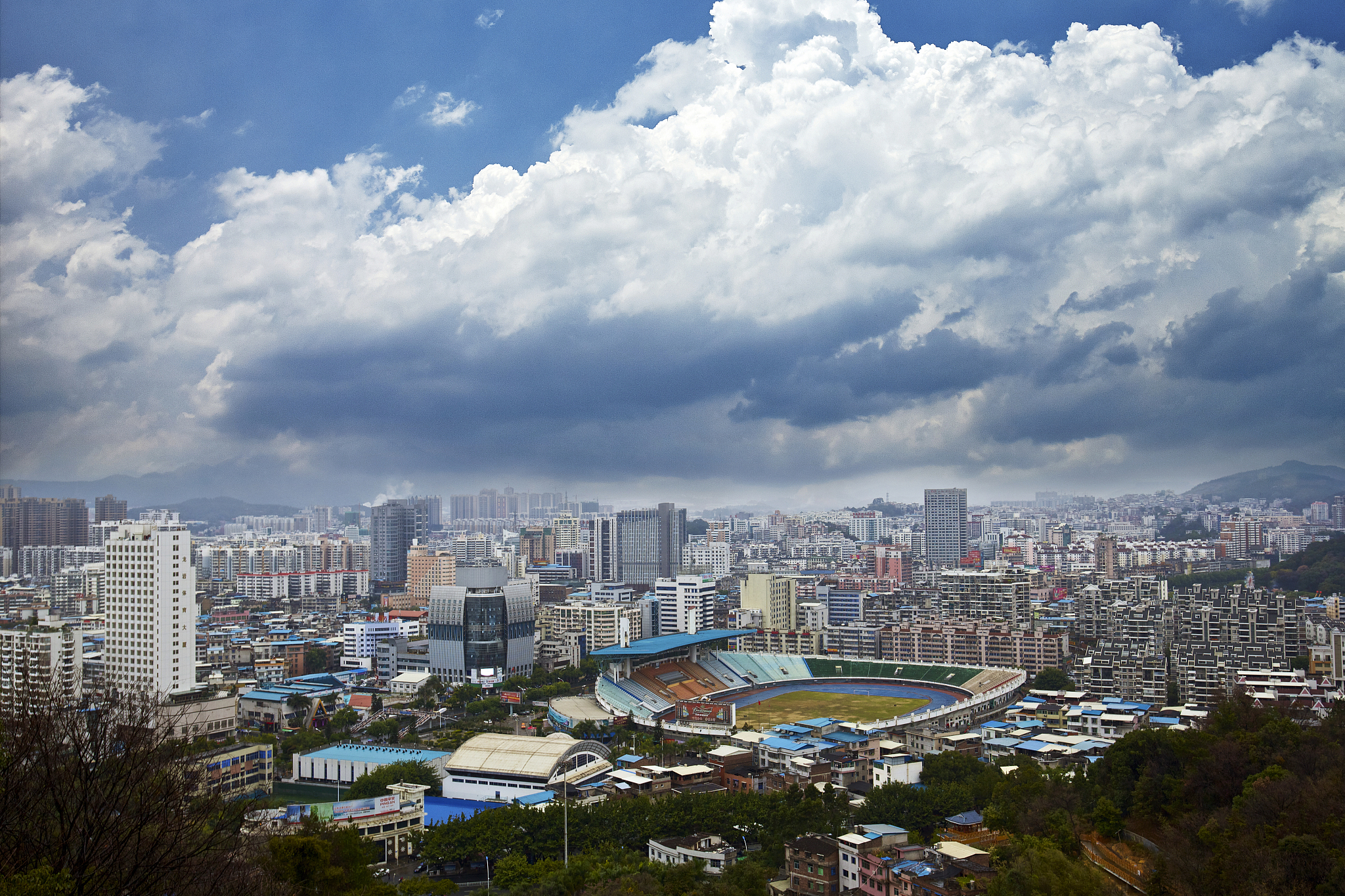福建龙岩市城市风光