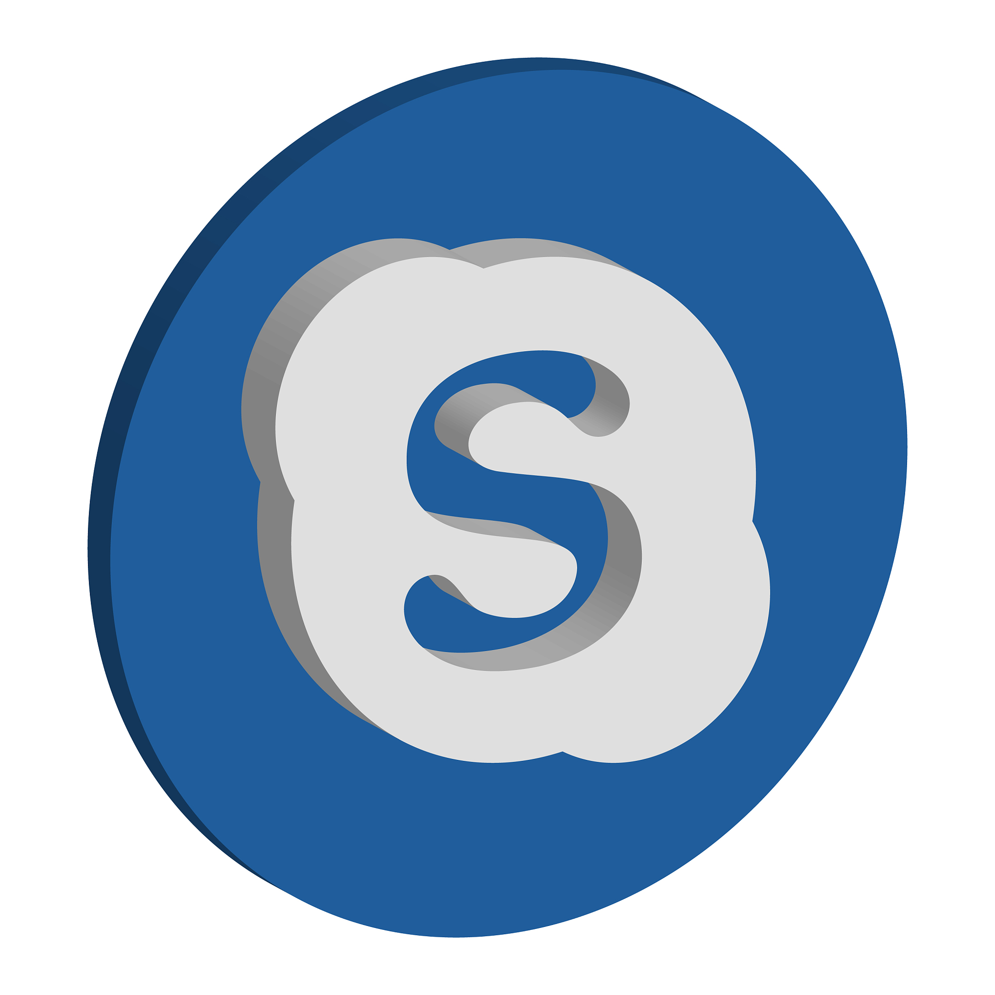 skype logo isometric icon