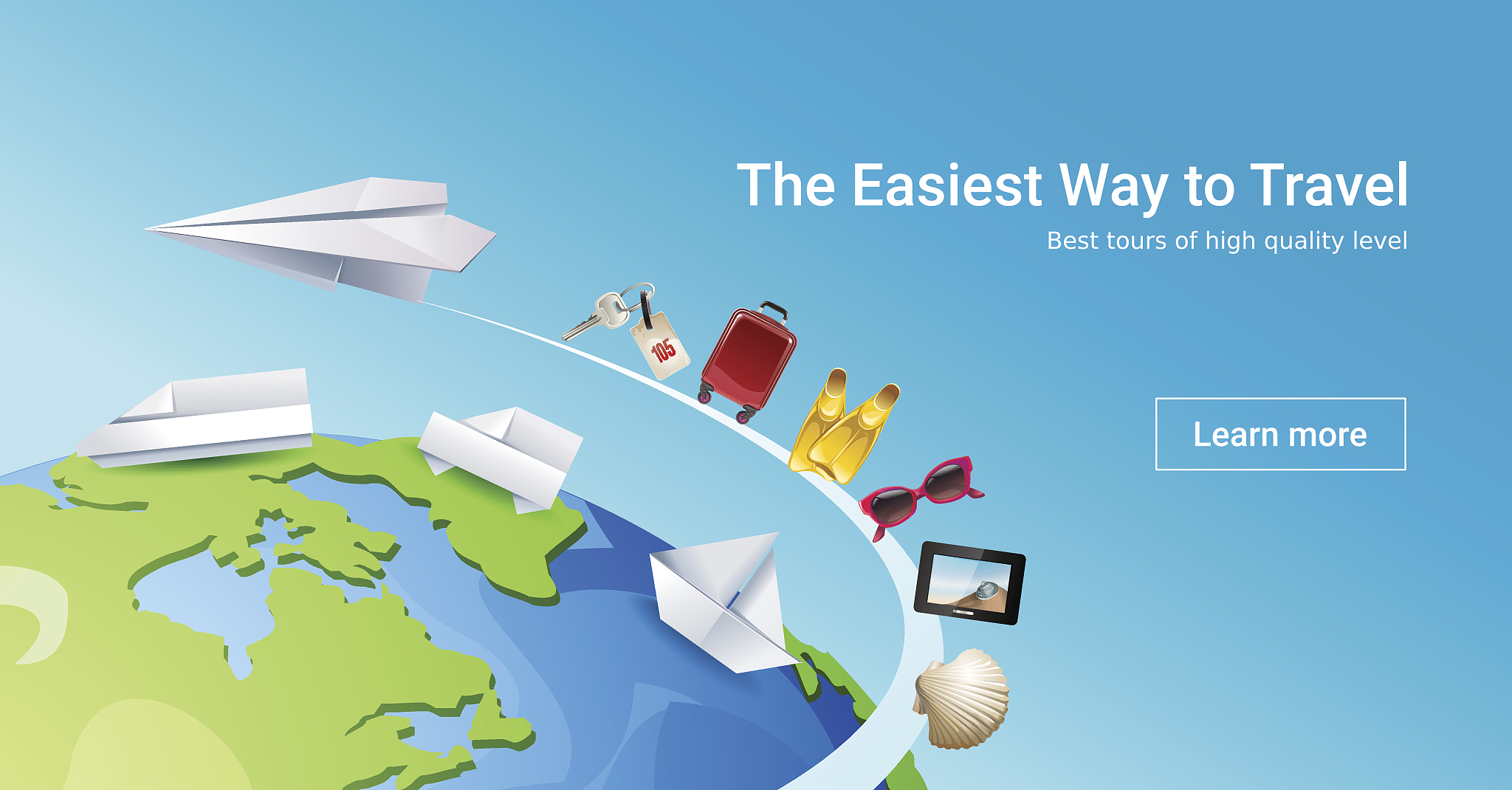 loading page web site to provide tourist services