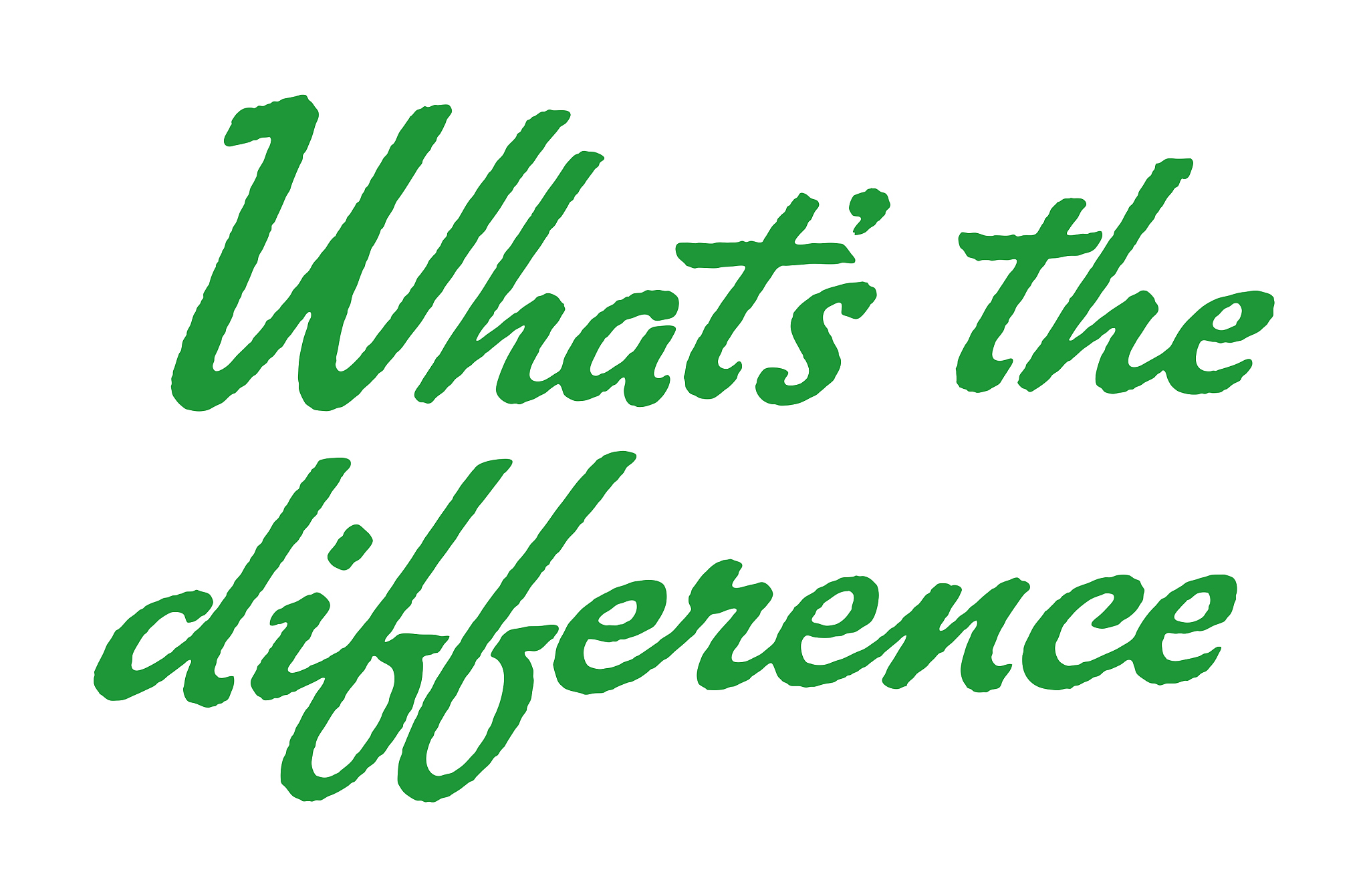 what's the difference