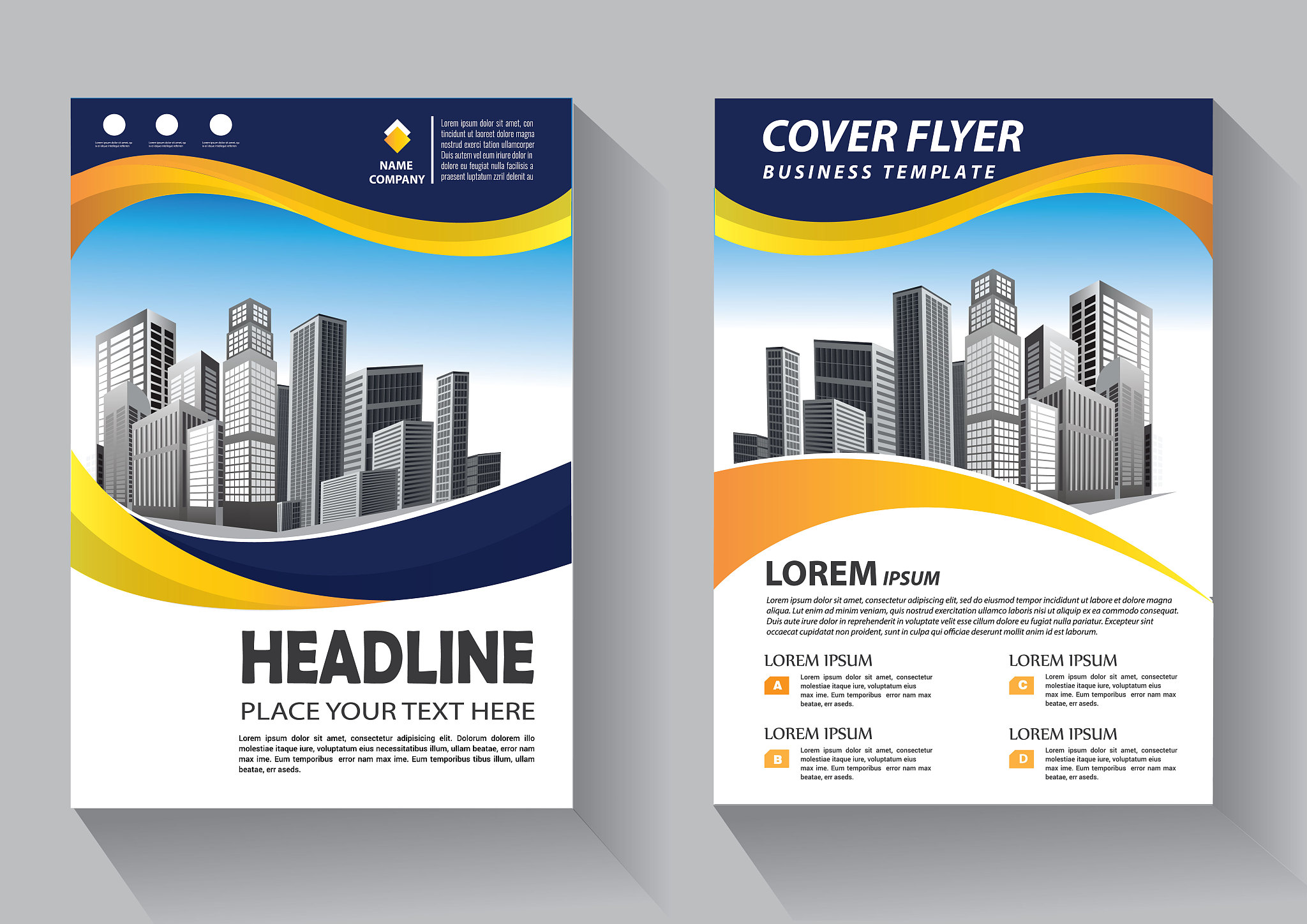 business abstract vector template. brochure design, cover modern