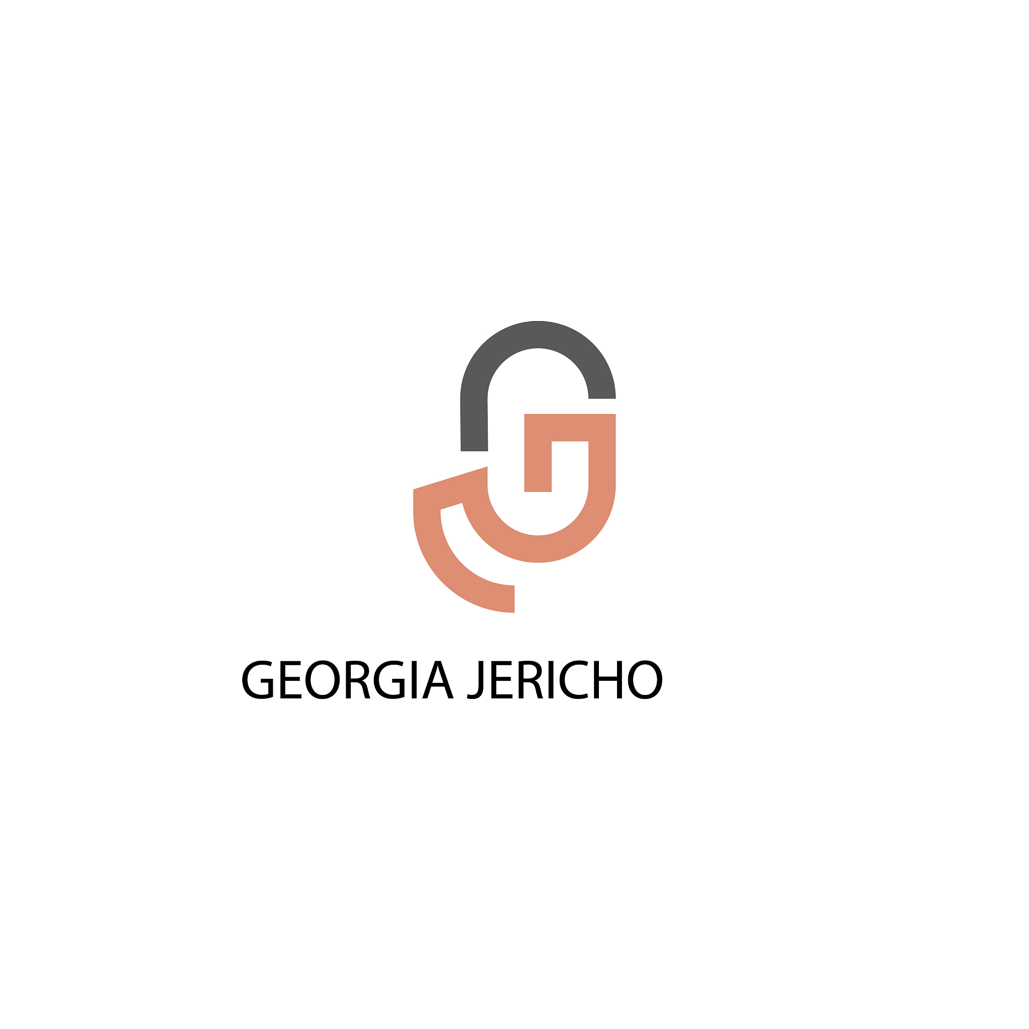 jg letter logo design