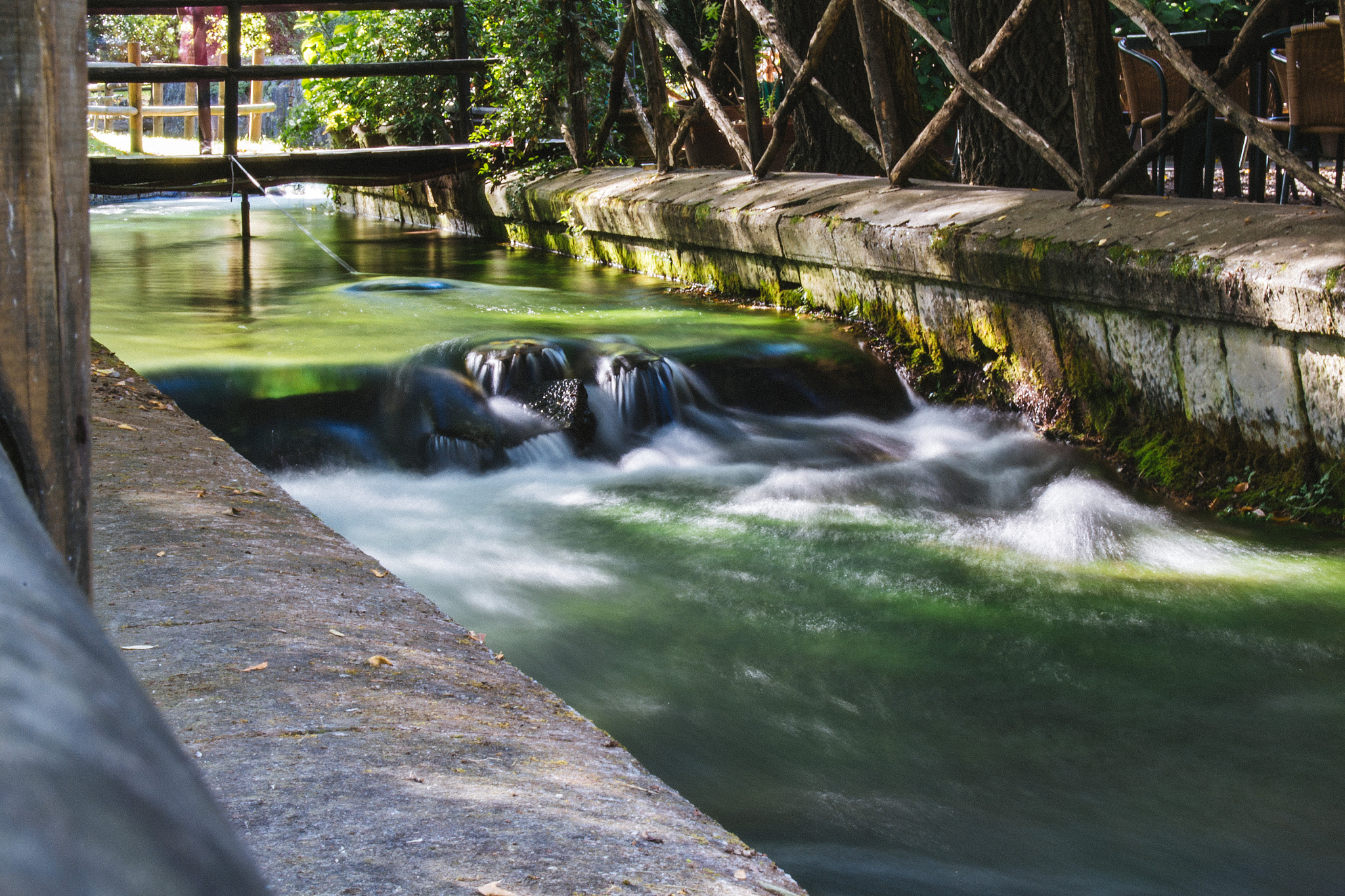 water running