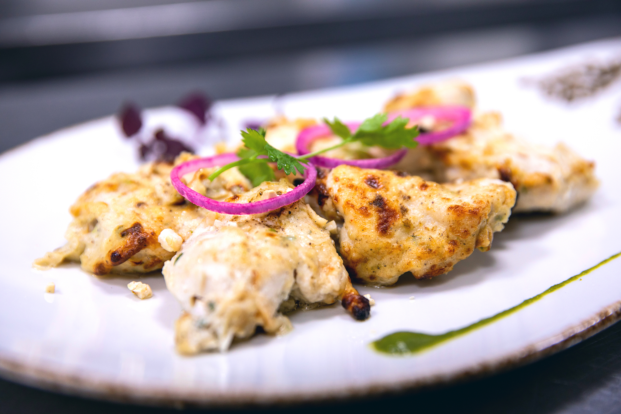 chicken indian style cooked in a gourmet restaurant