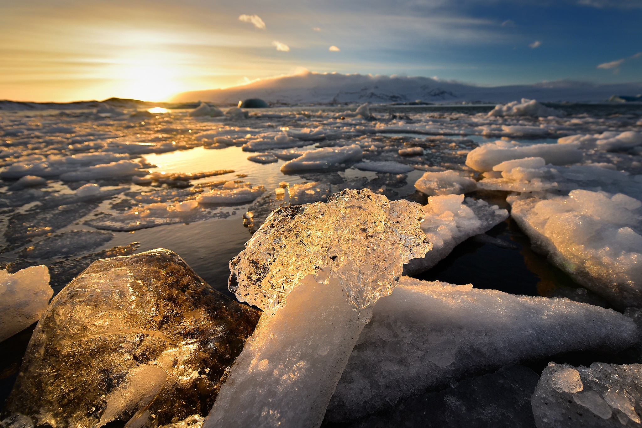 iceland jokulsarlon glacier lagoon
