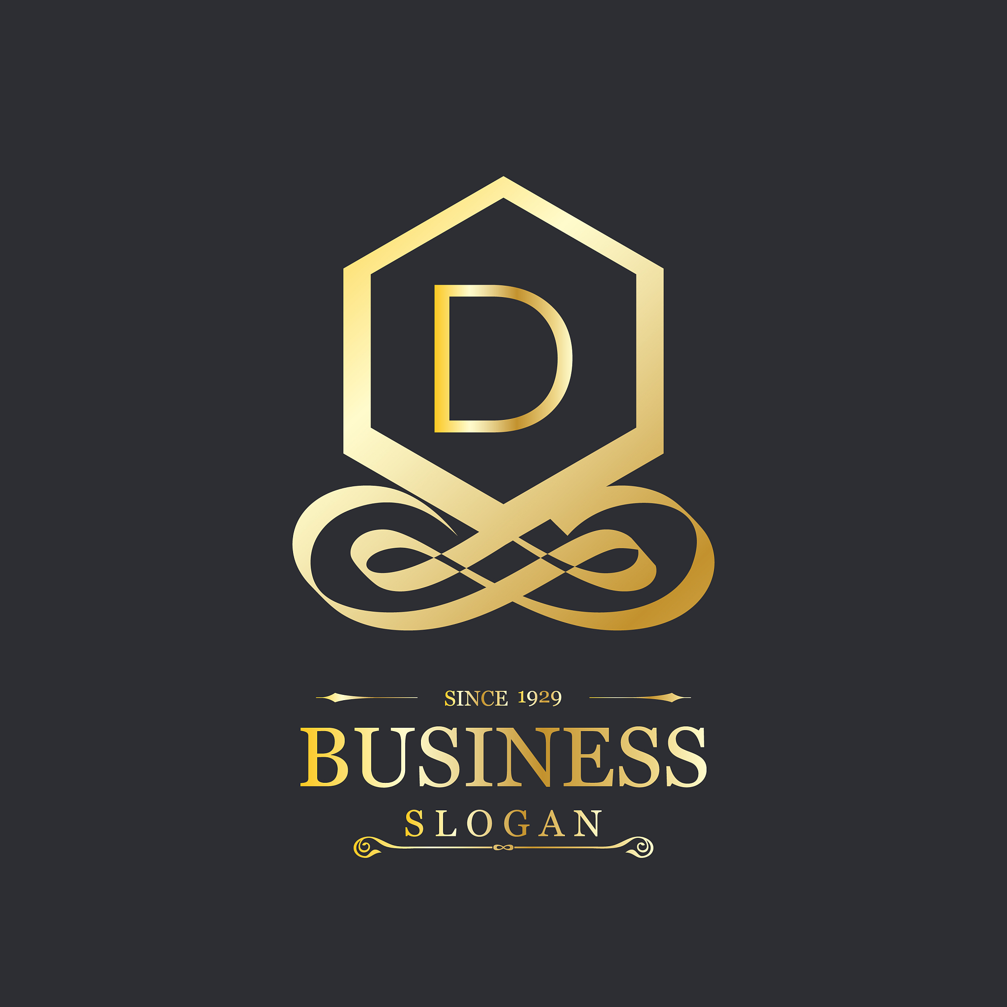 alphabetical logo design and typography