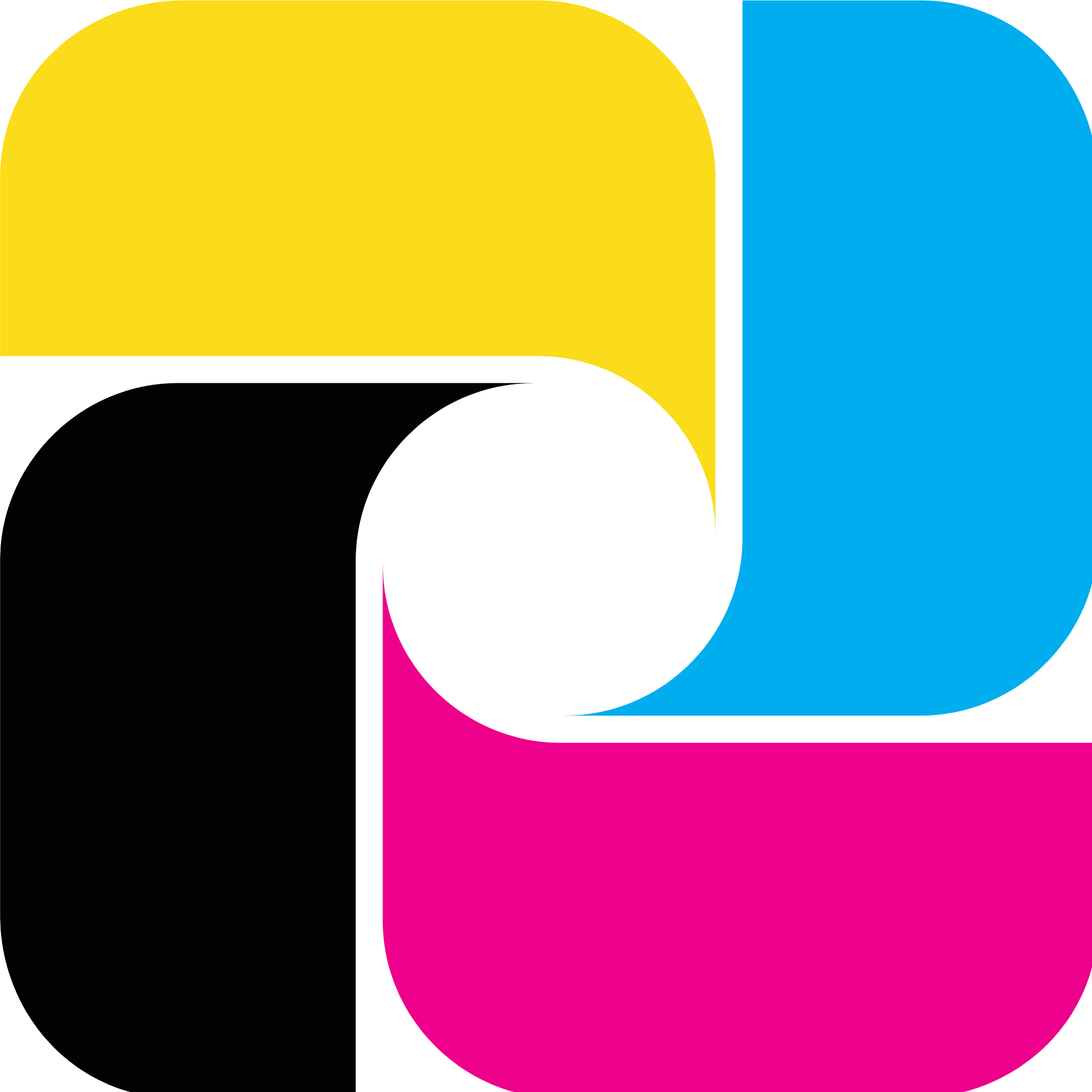 colorful square for printer logo template design