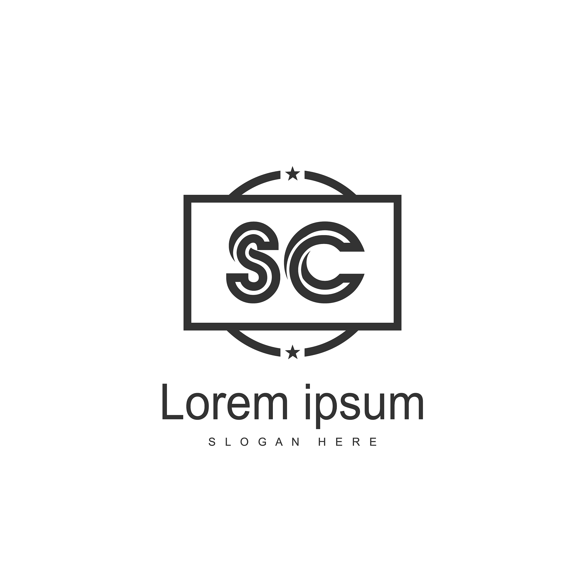 s letter logo template initial letter logo design