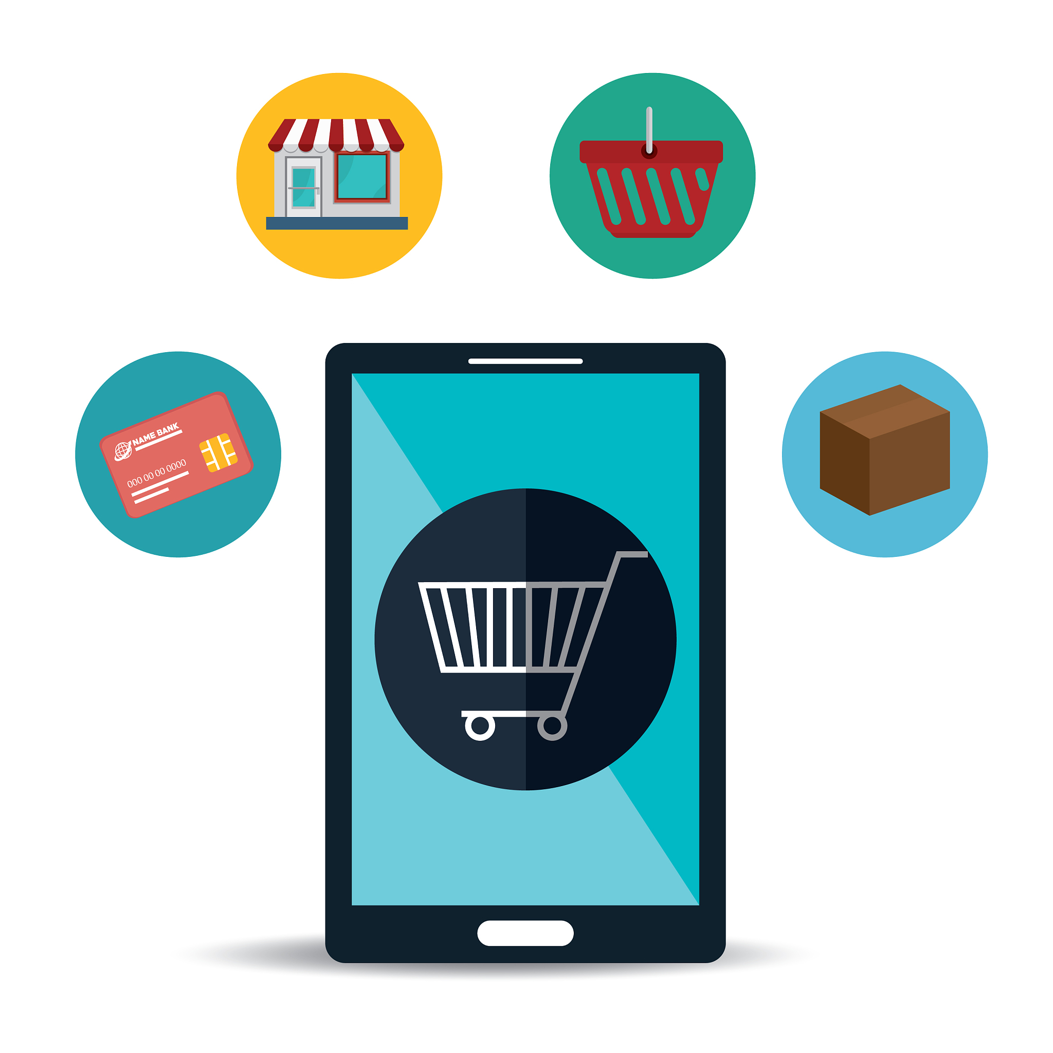 web shopping marketing icon
