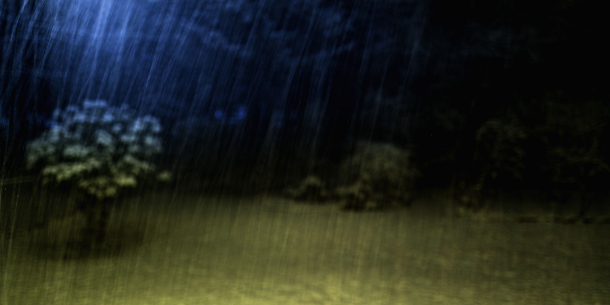 描写夜晚南方的雨来的急去的也急