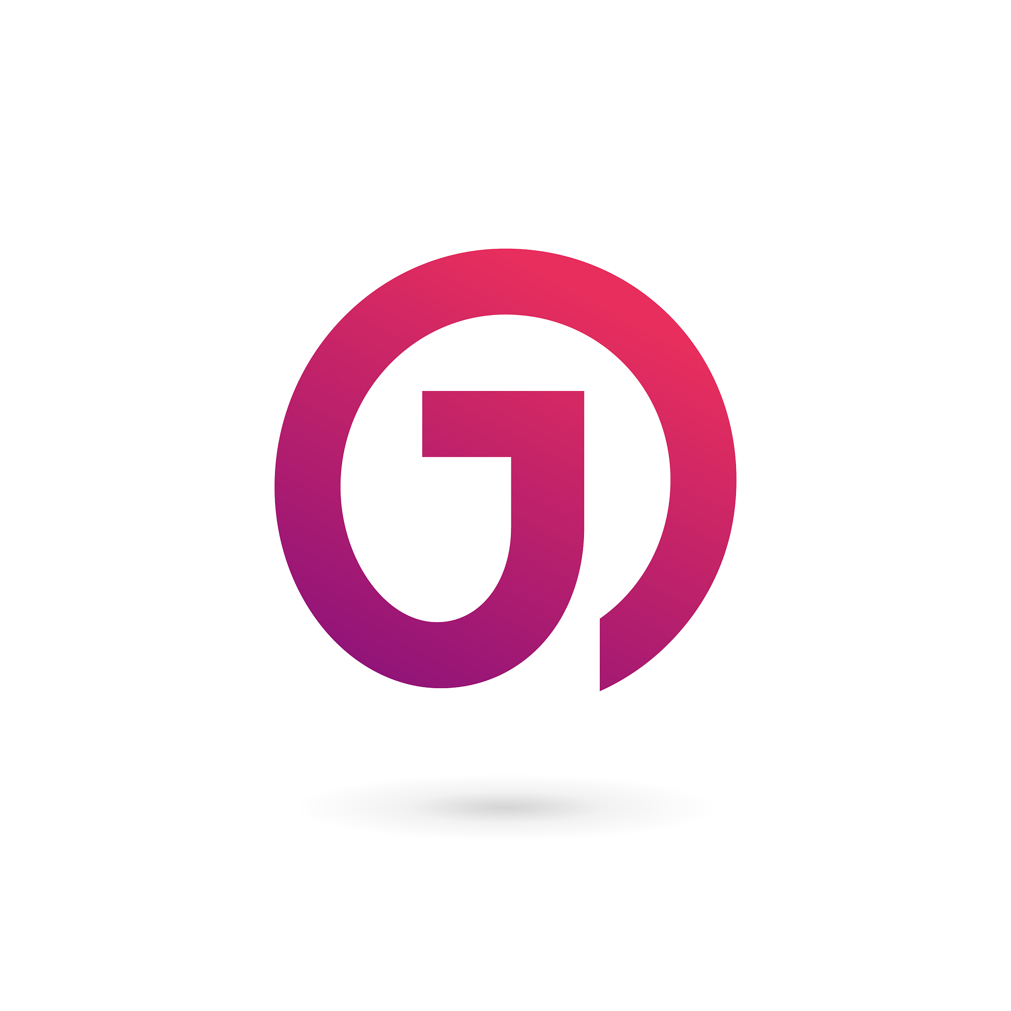 letter j logo icon design template elements
