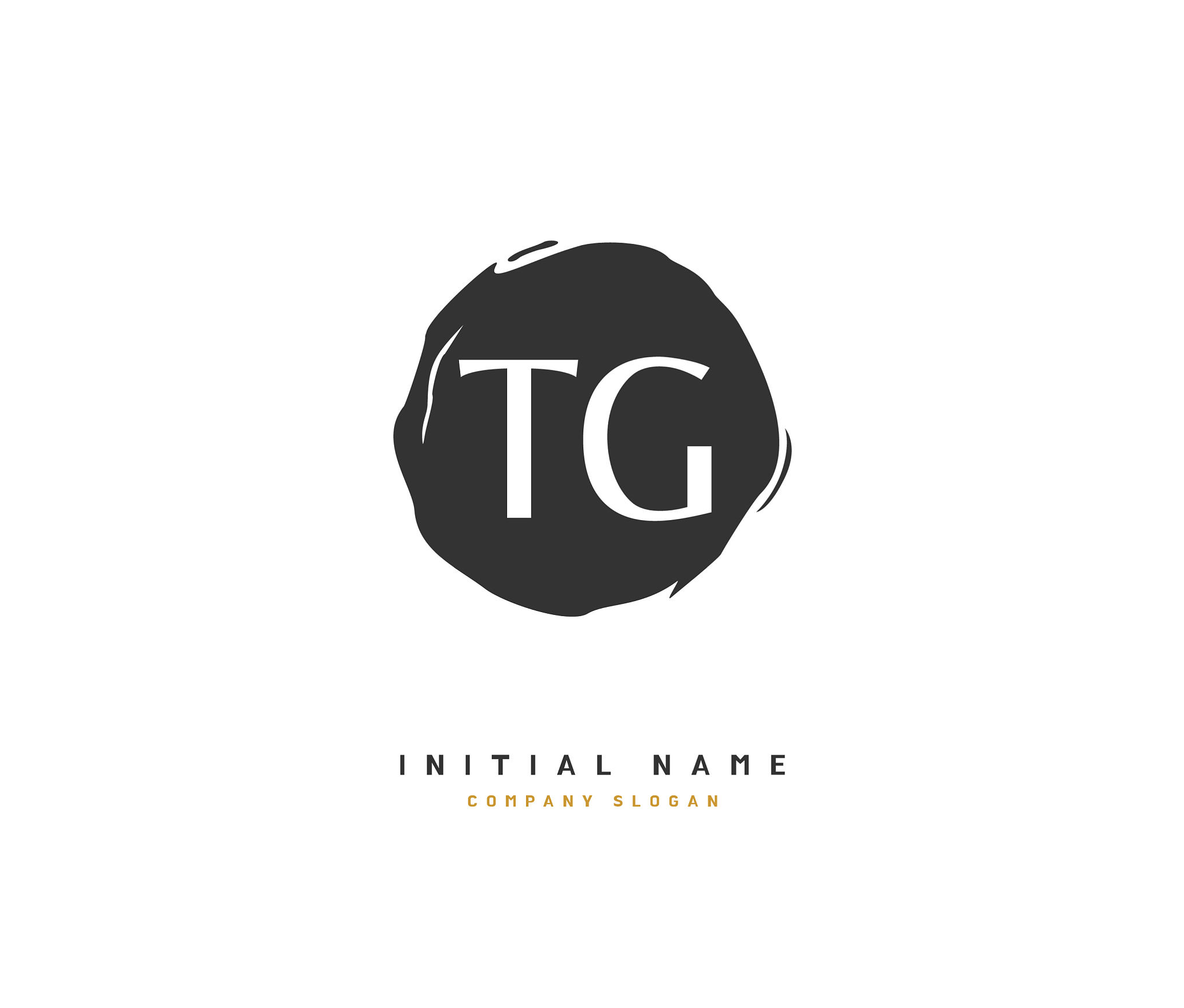 t g tg beauty initial logo handwriting logo of