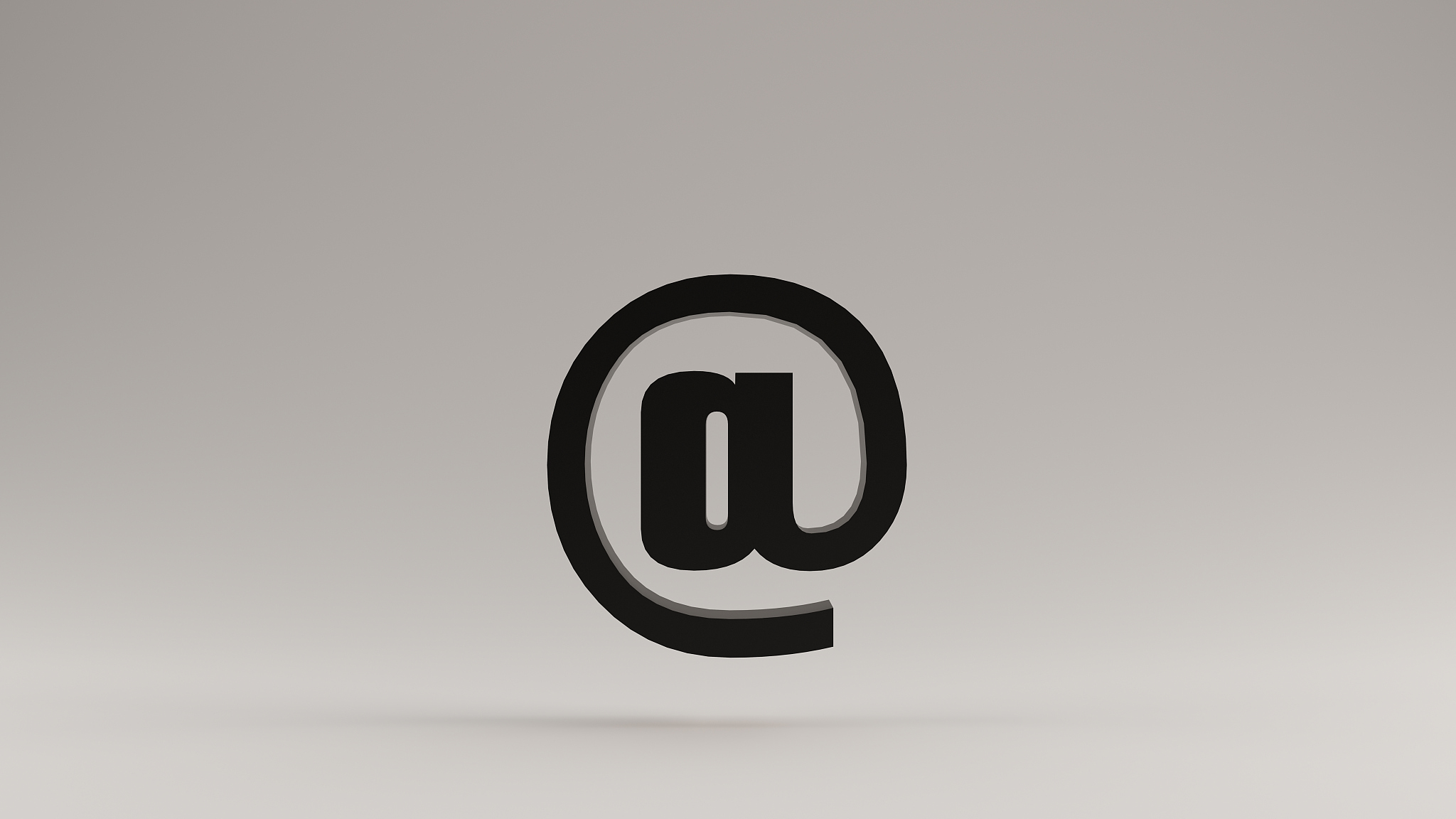 black at sign