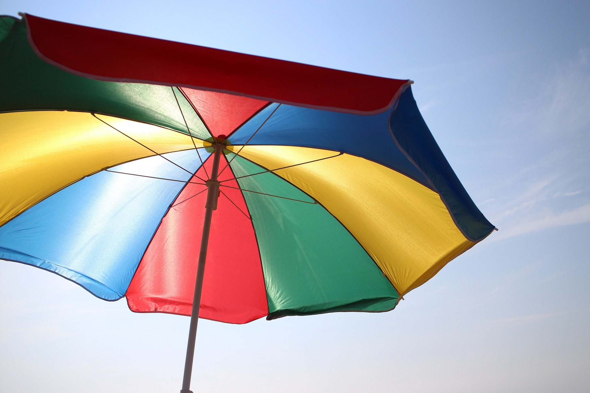 colorful beach umbrella