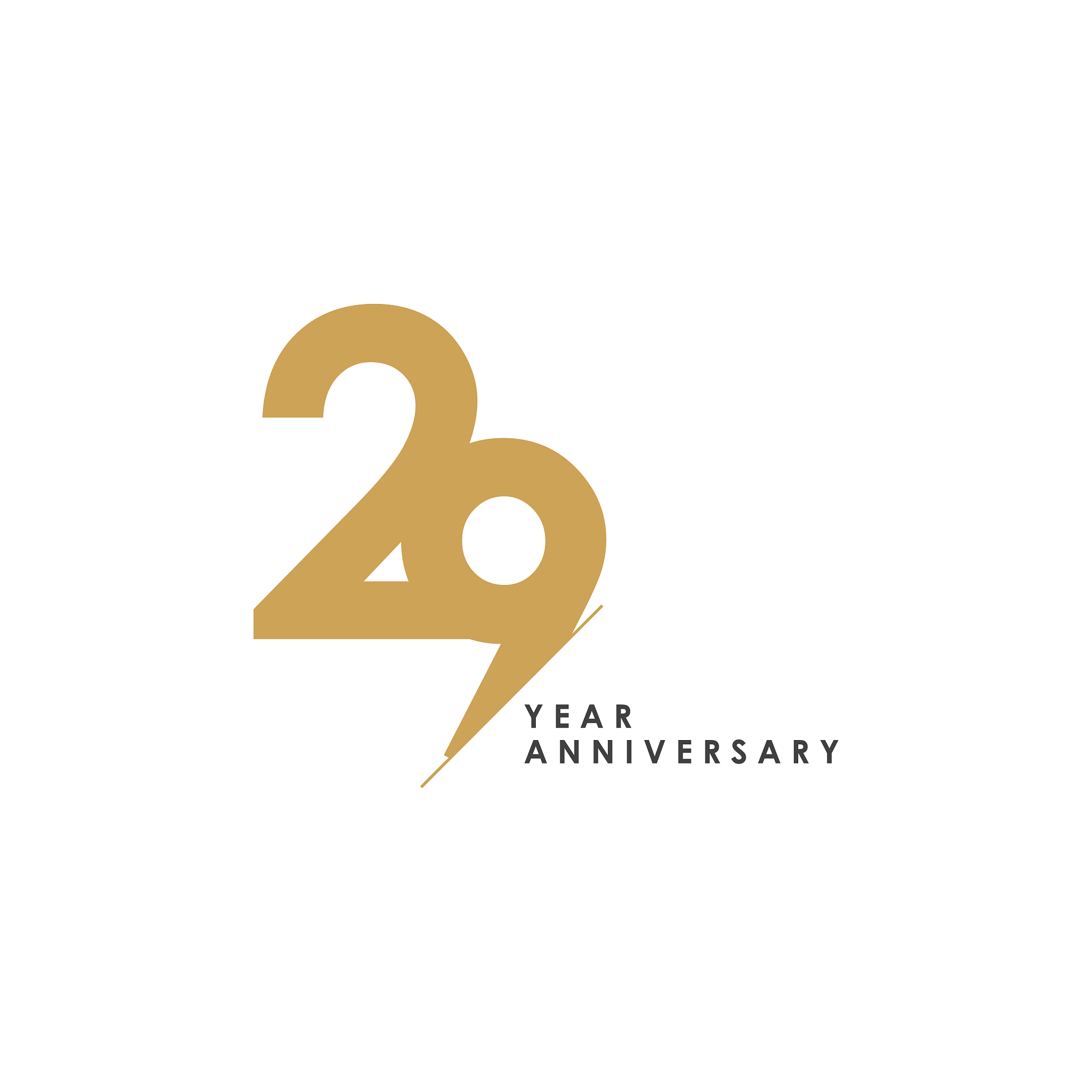 29 year anniversary template design