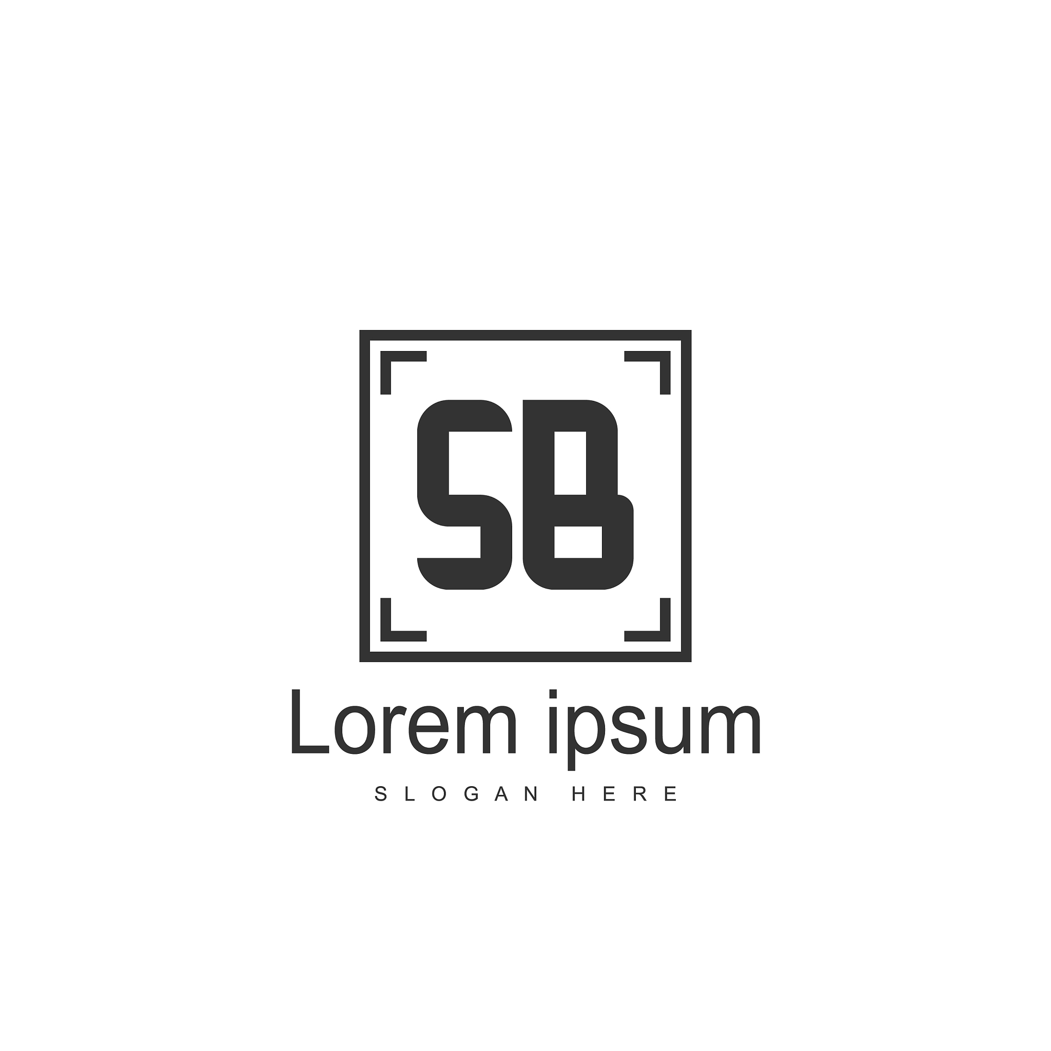 sb letter logo template initial letter logo design
