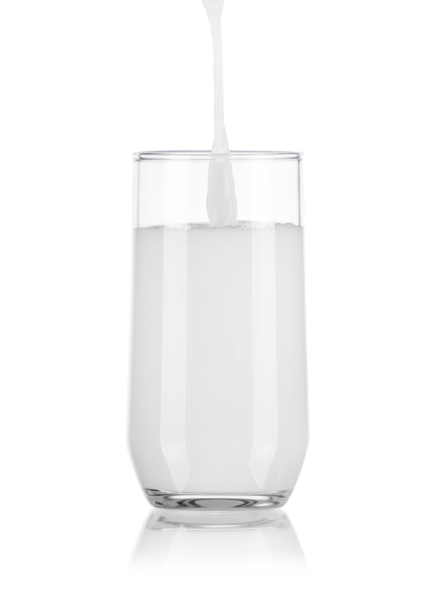 pouring milk in glass