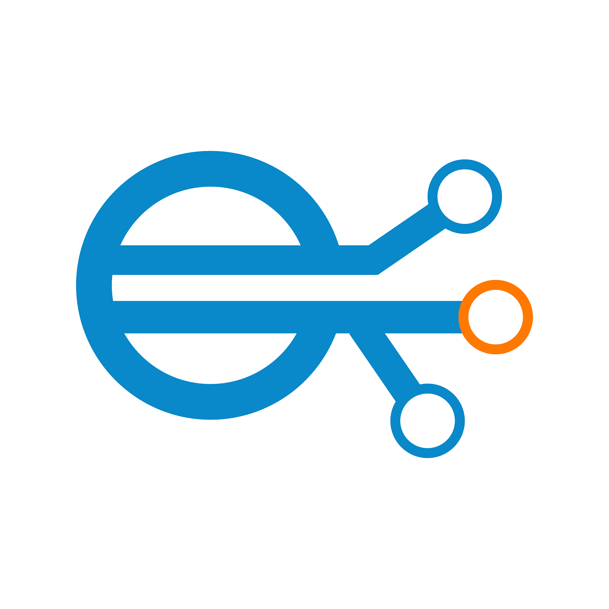 technology linked connection network logo graphic