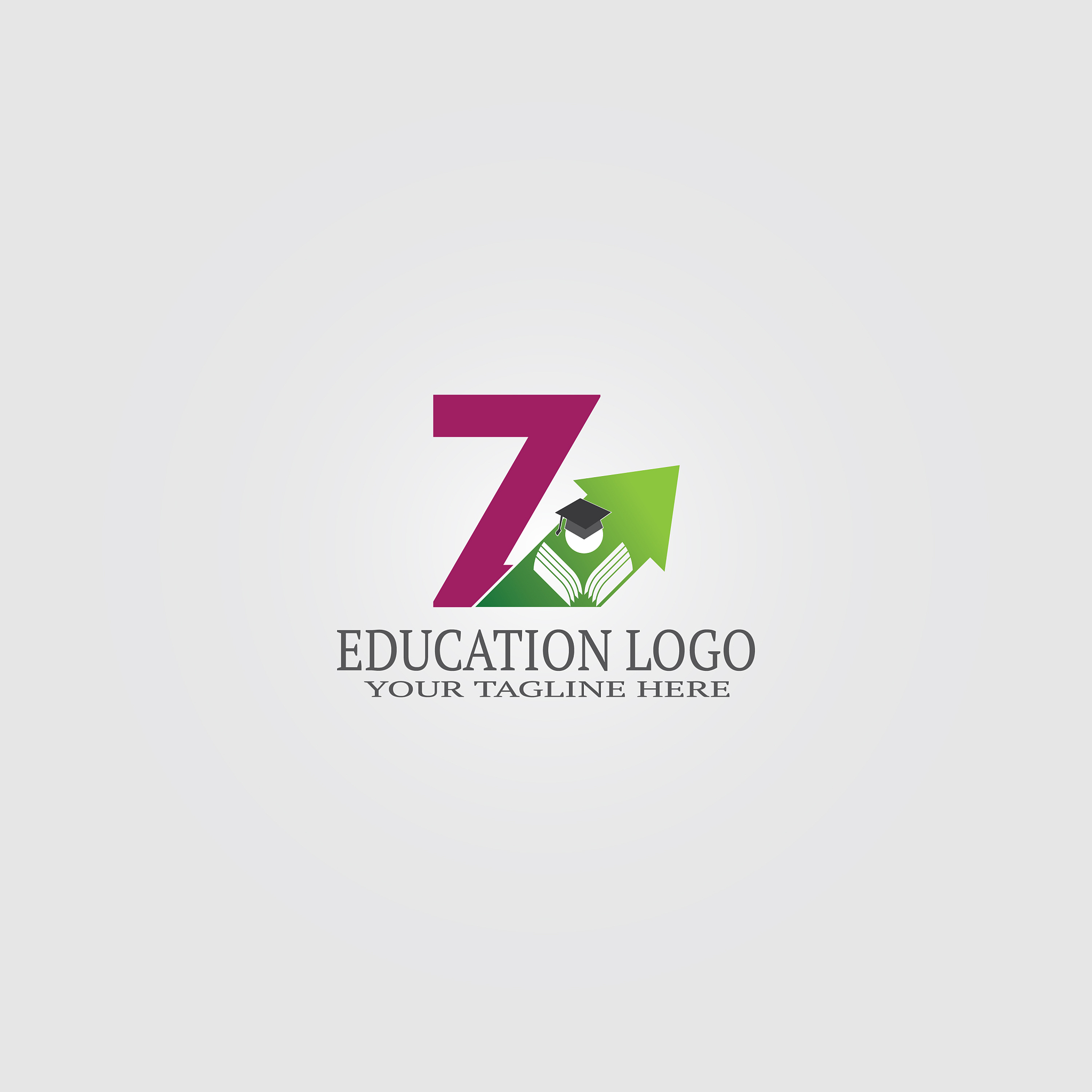 education logo template with z letter logo for