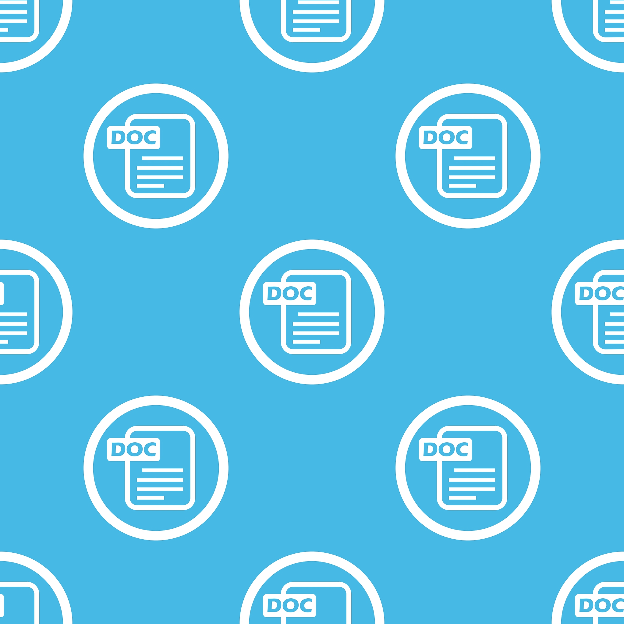 doc file sign blue pattern