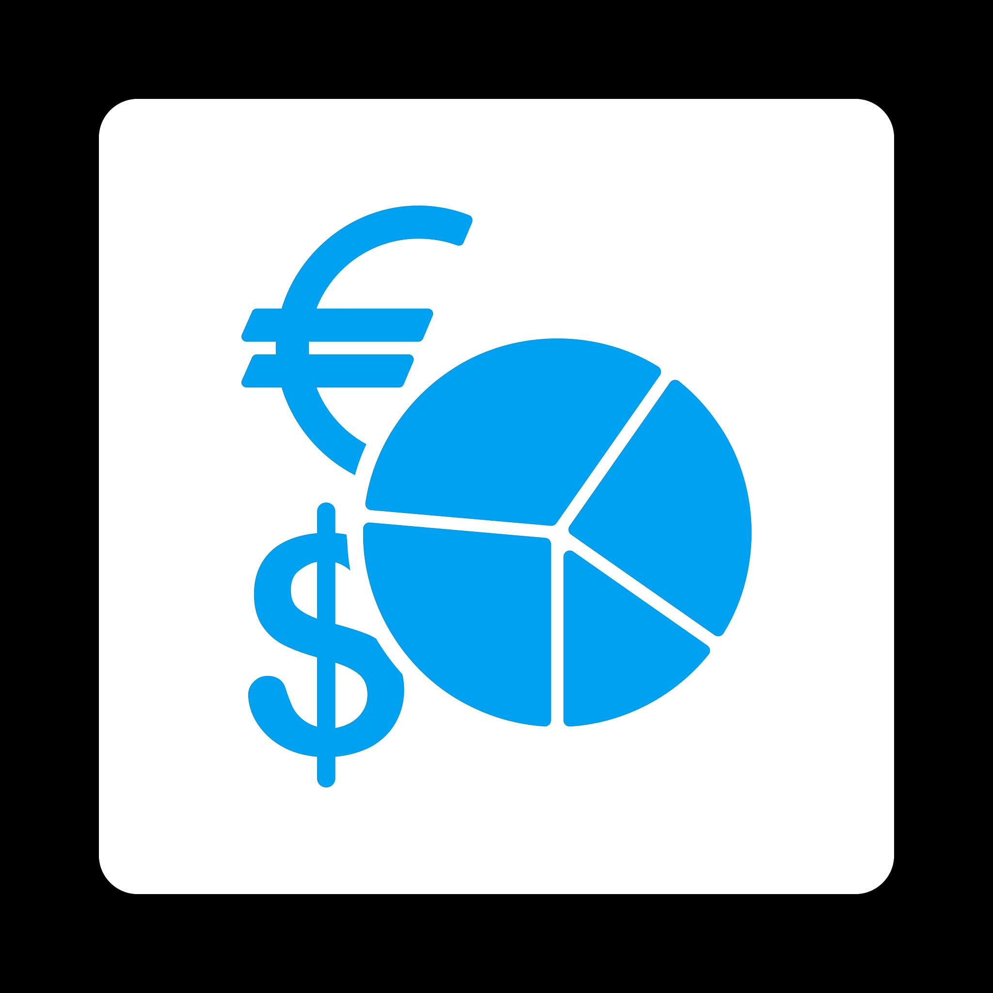 currency pie chart icon