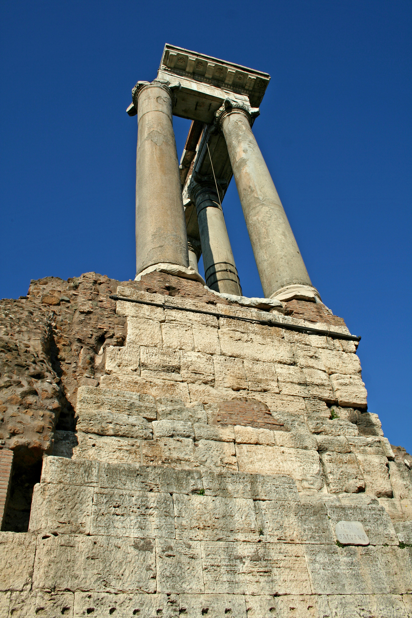 rome, the columns of a temple