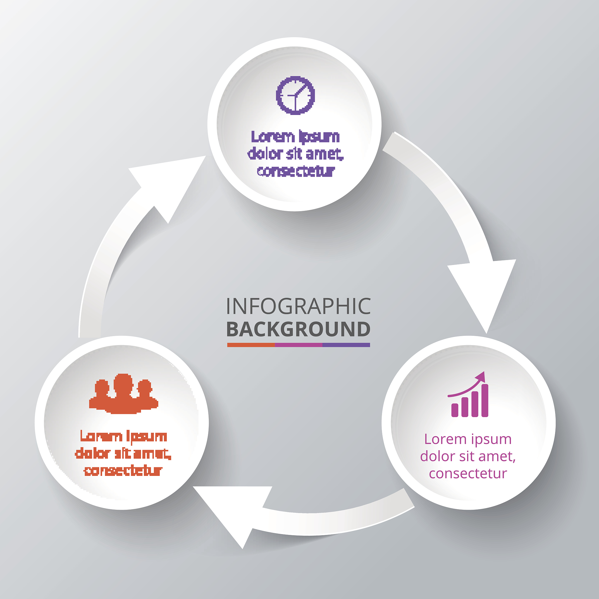vector circle element for infographic.