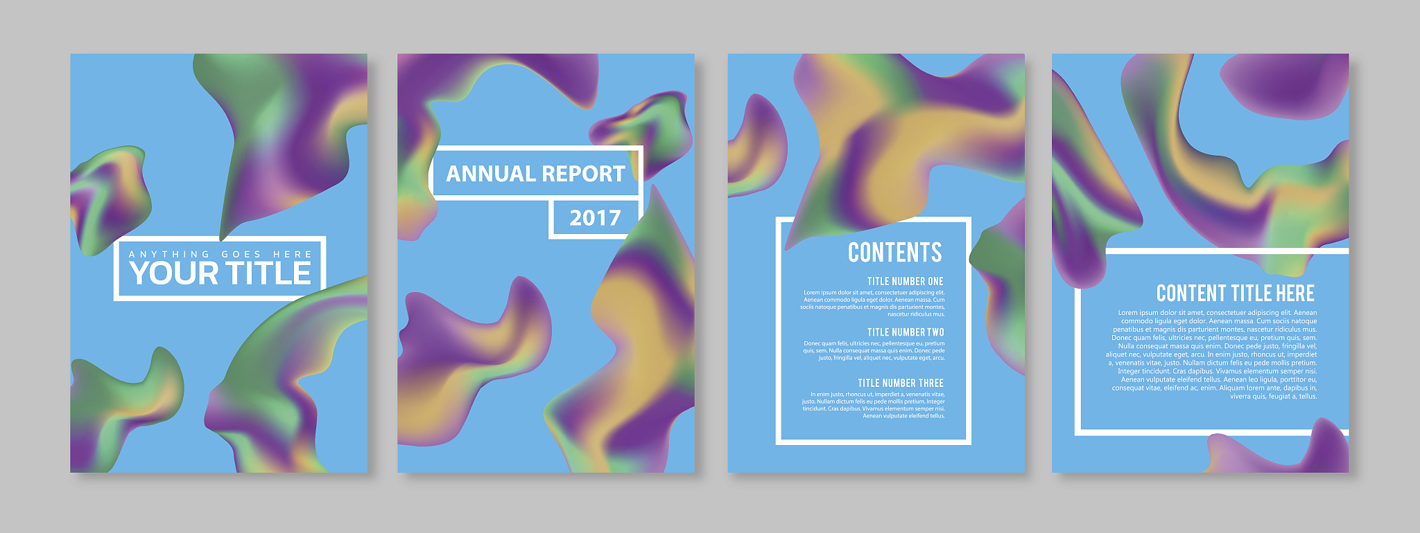 color blend page design set