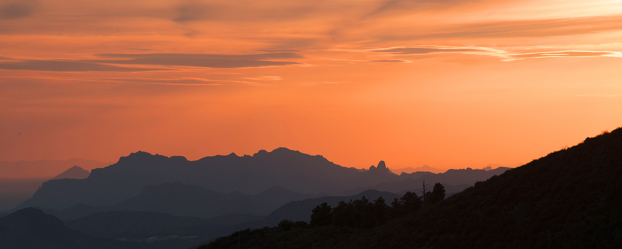 superstition mountains sunset
