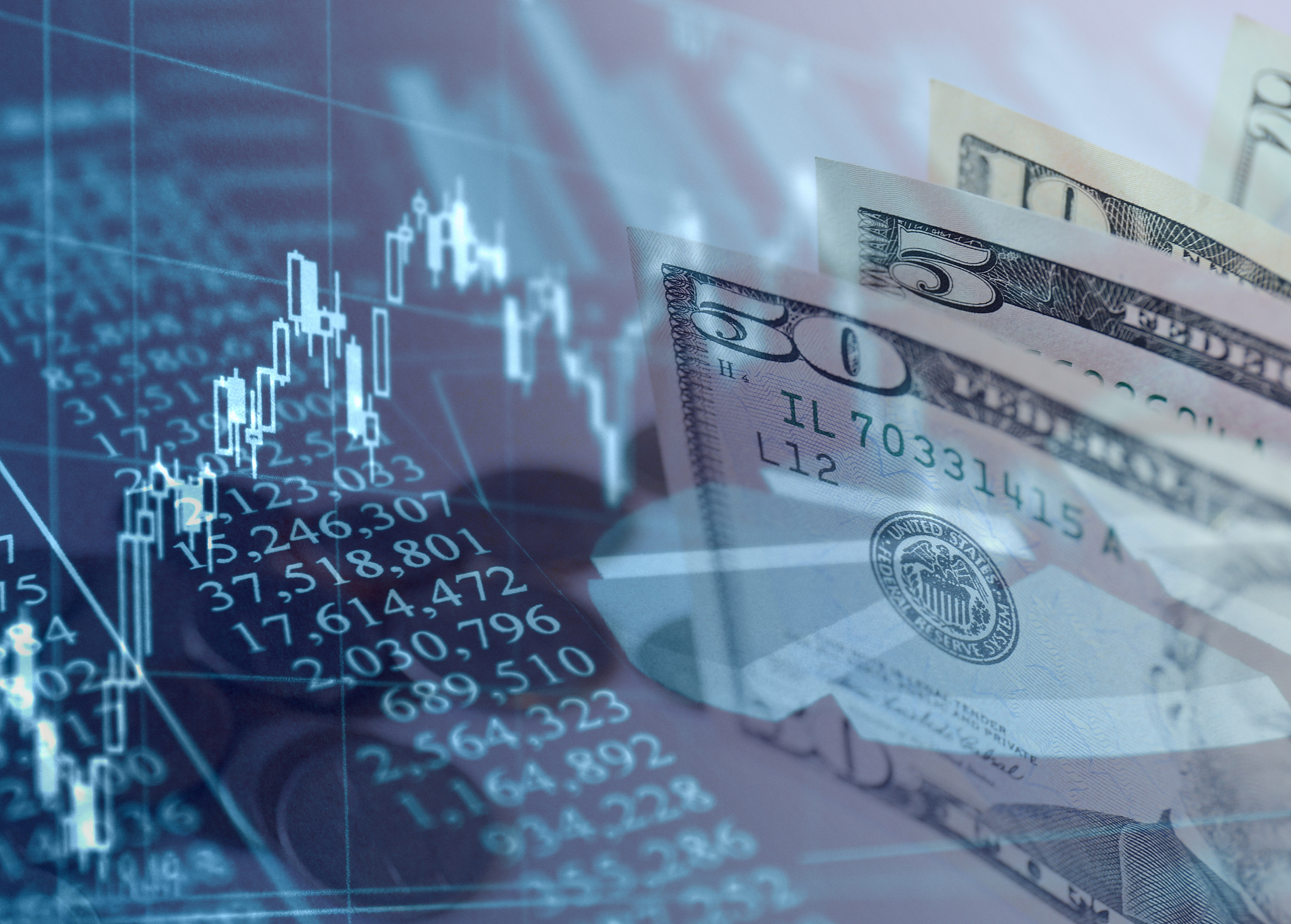 money with chart can be used for financial concept