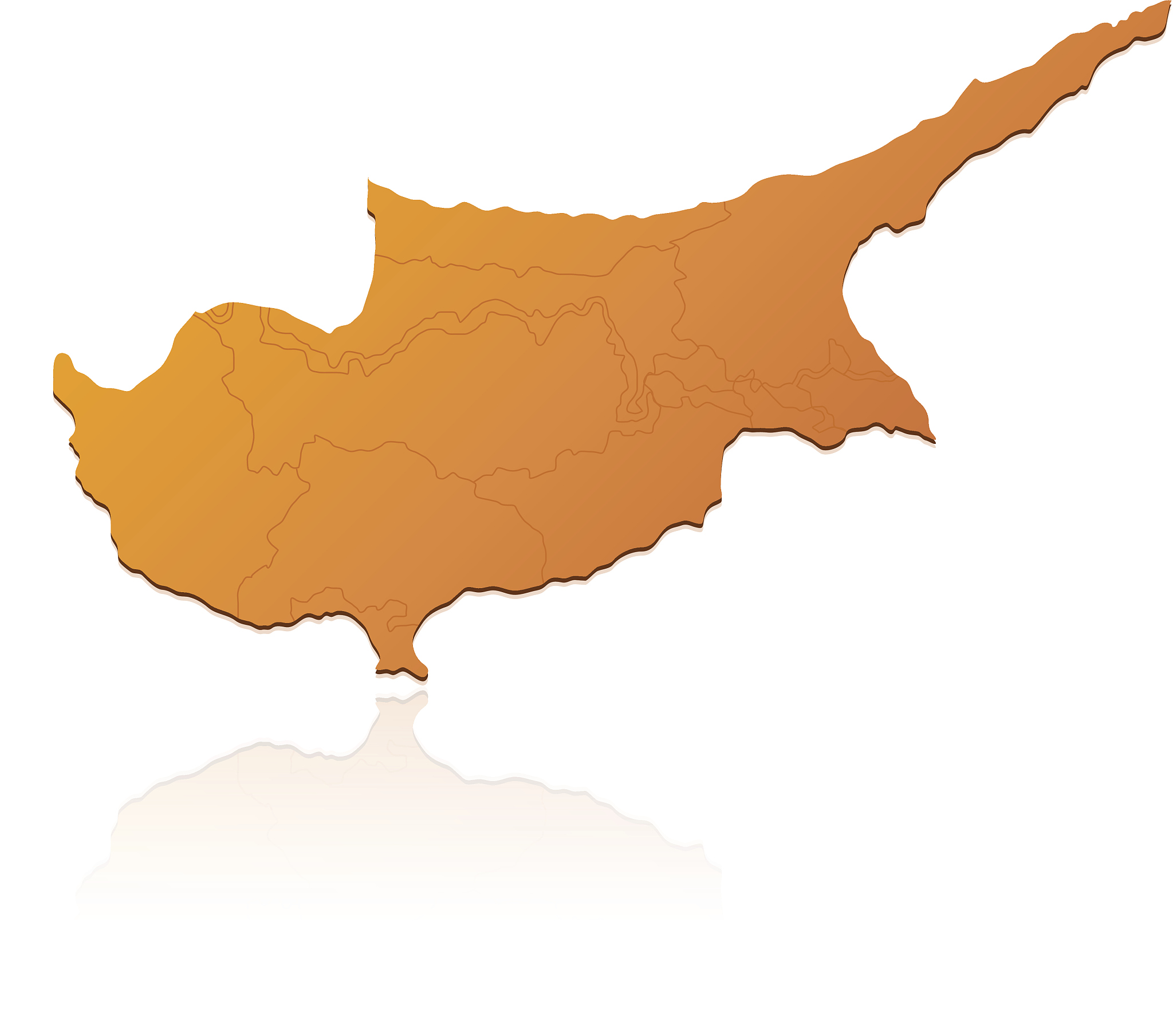 cyprus map orange