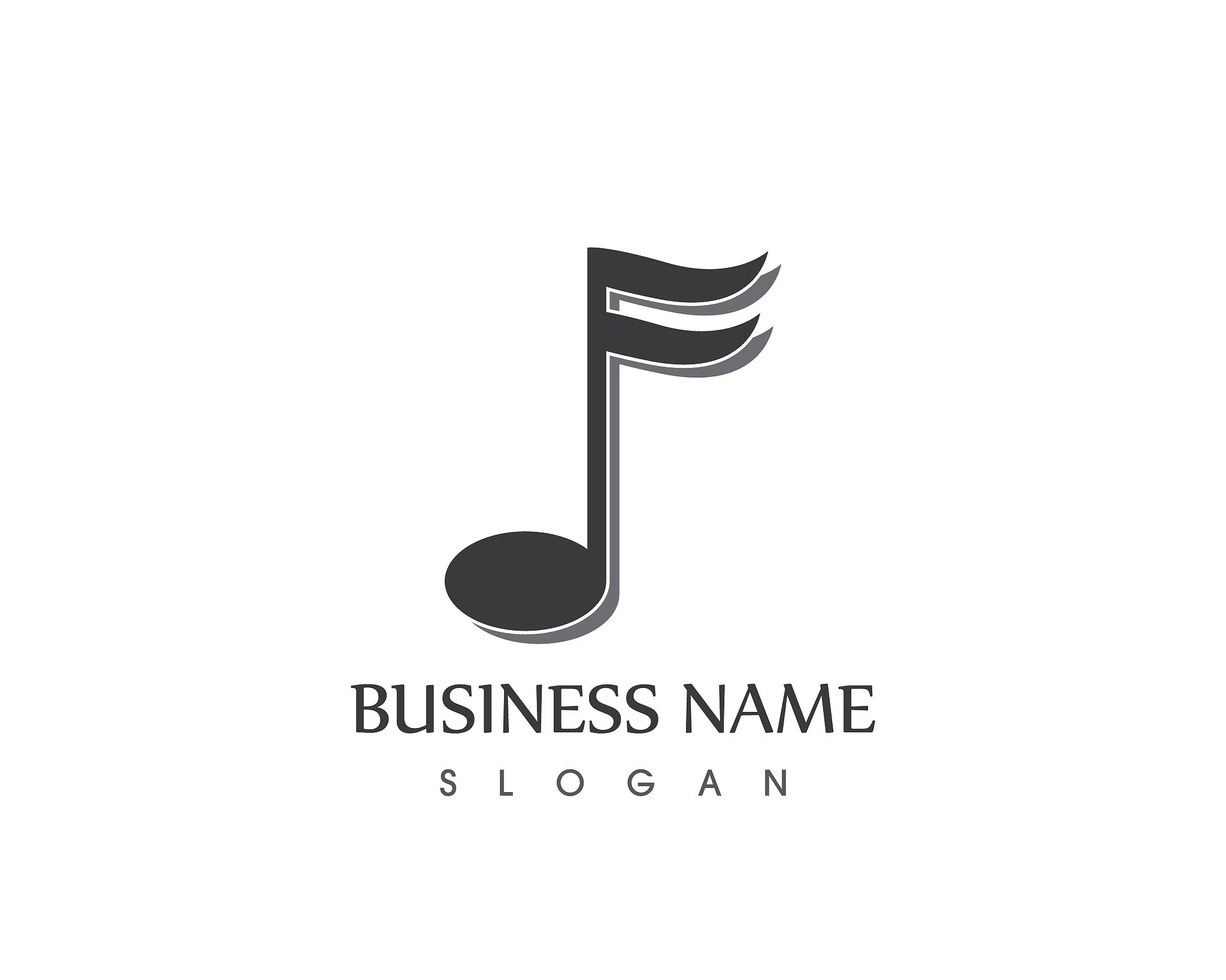 music note icon template