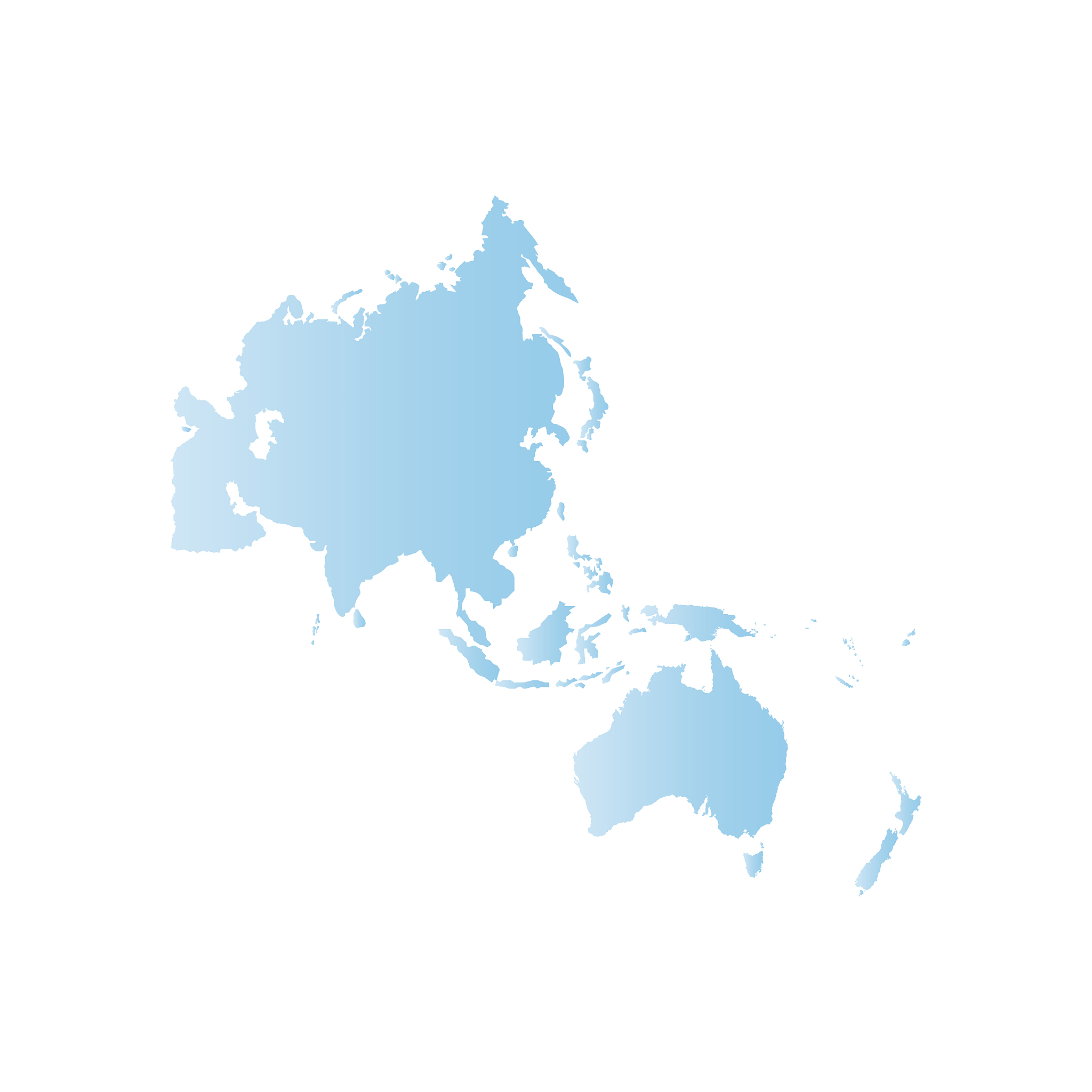 map of asia pacific. - vector illustration