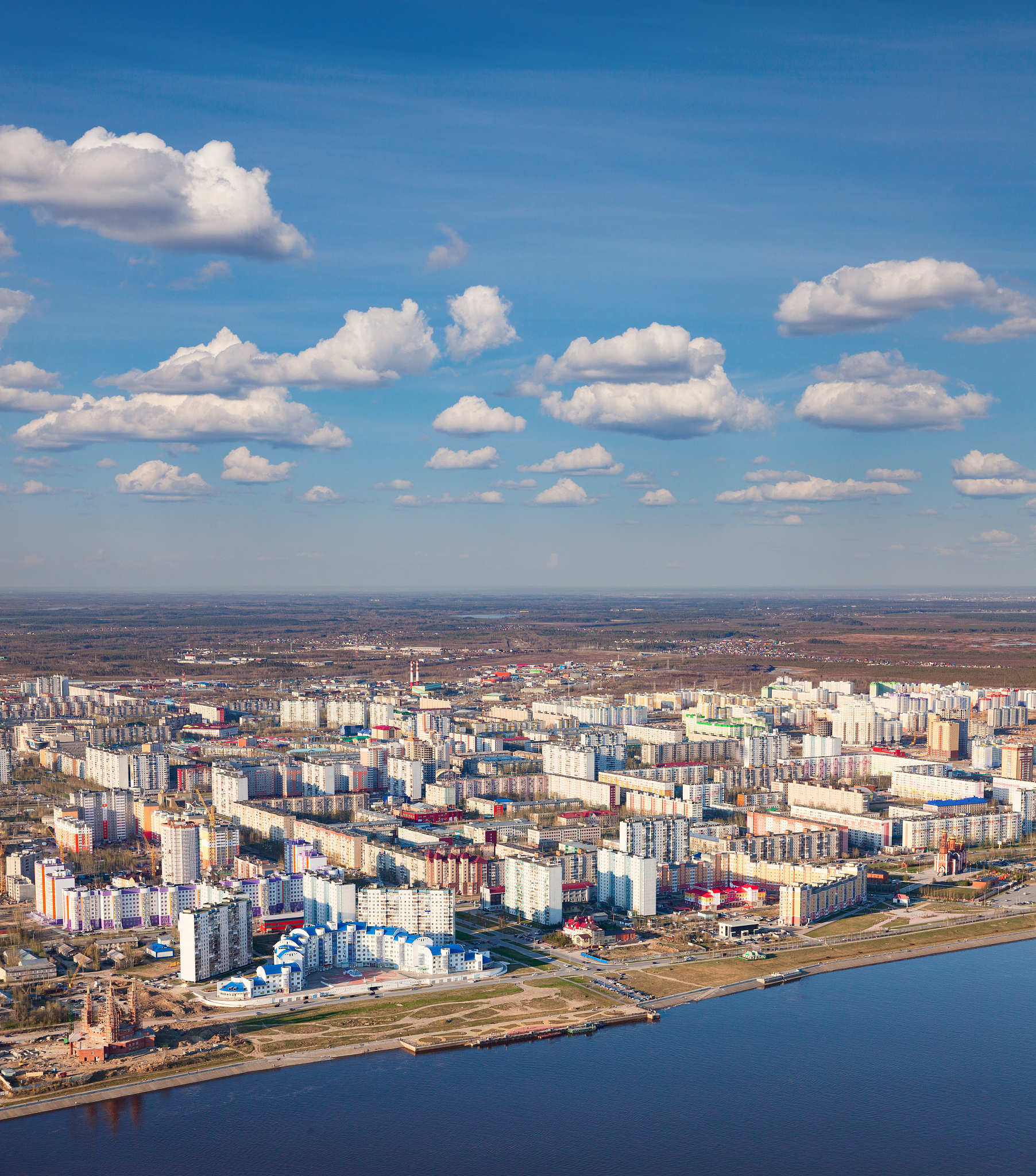 nizhnevartovsk city, top view