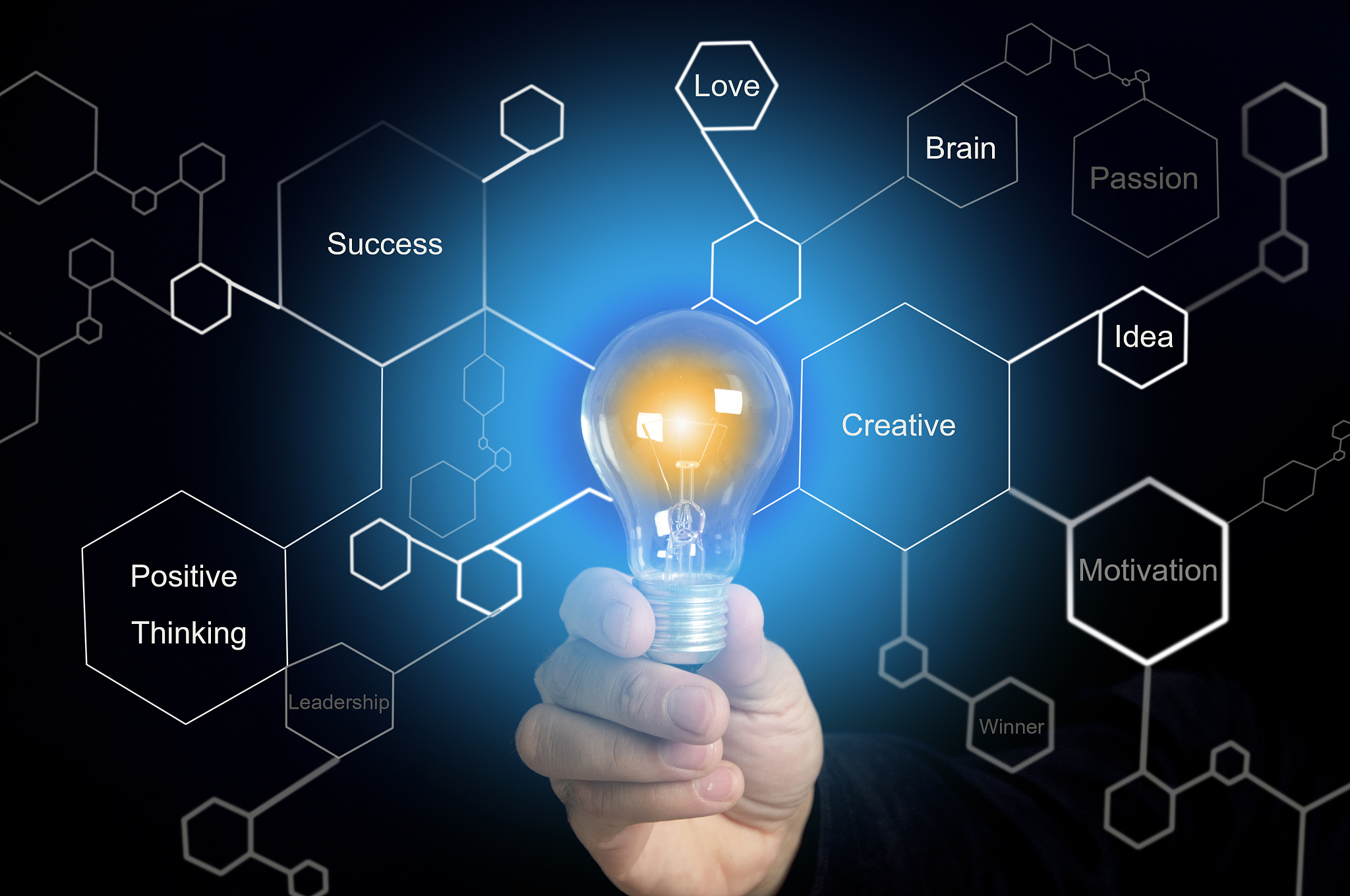 creative idea of smart thinking
