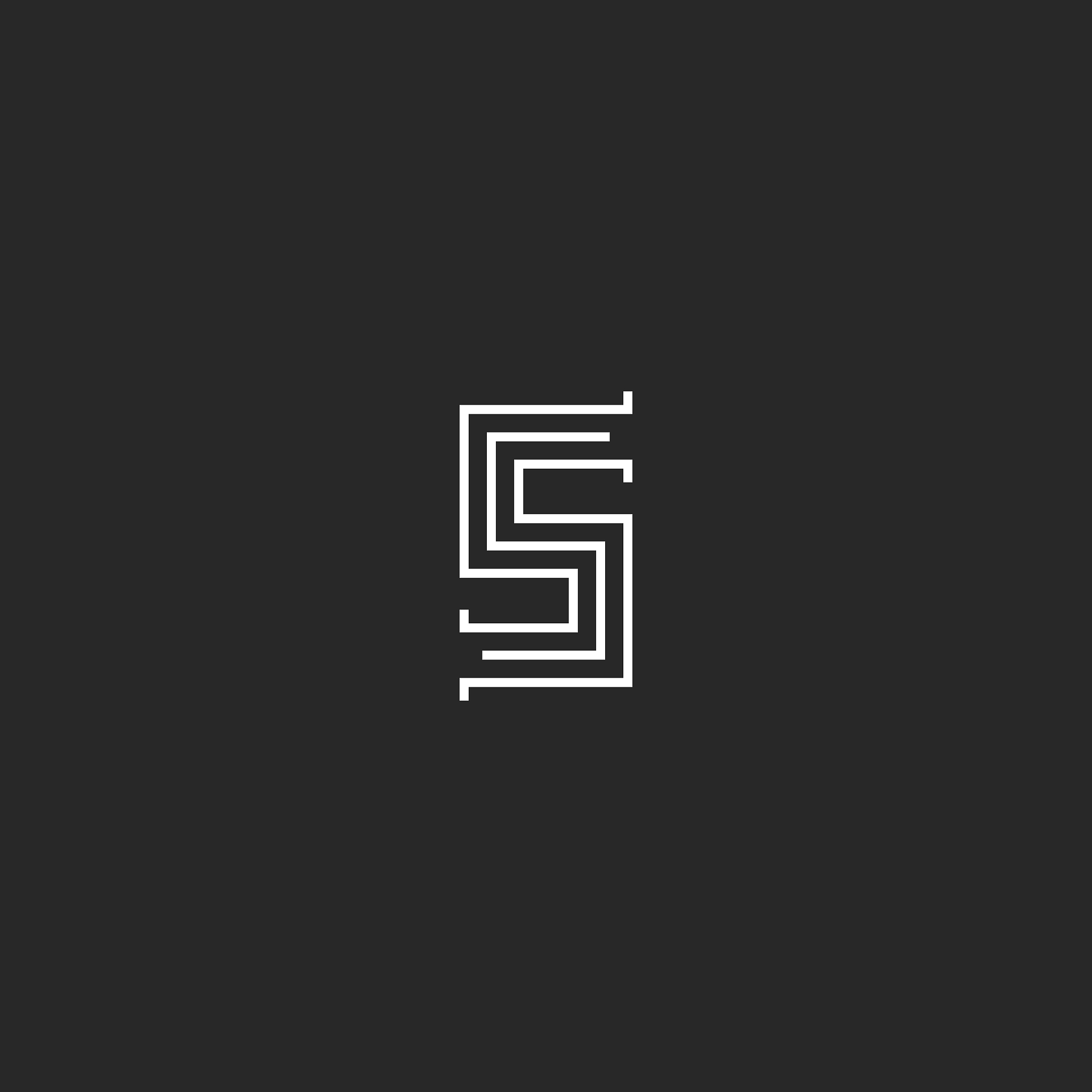 logo s letter medieval monogram symbol vintage