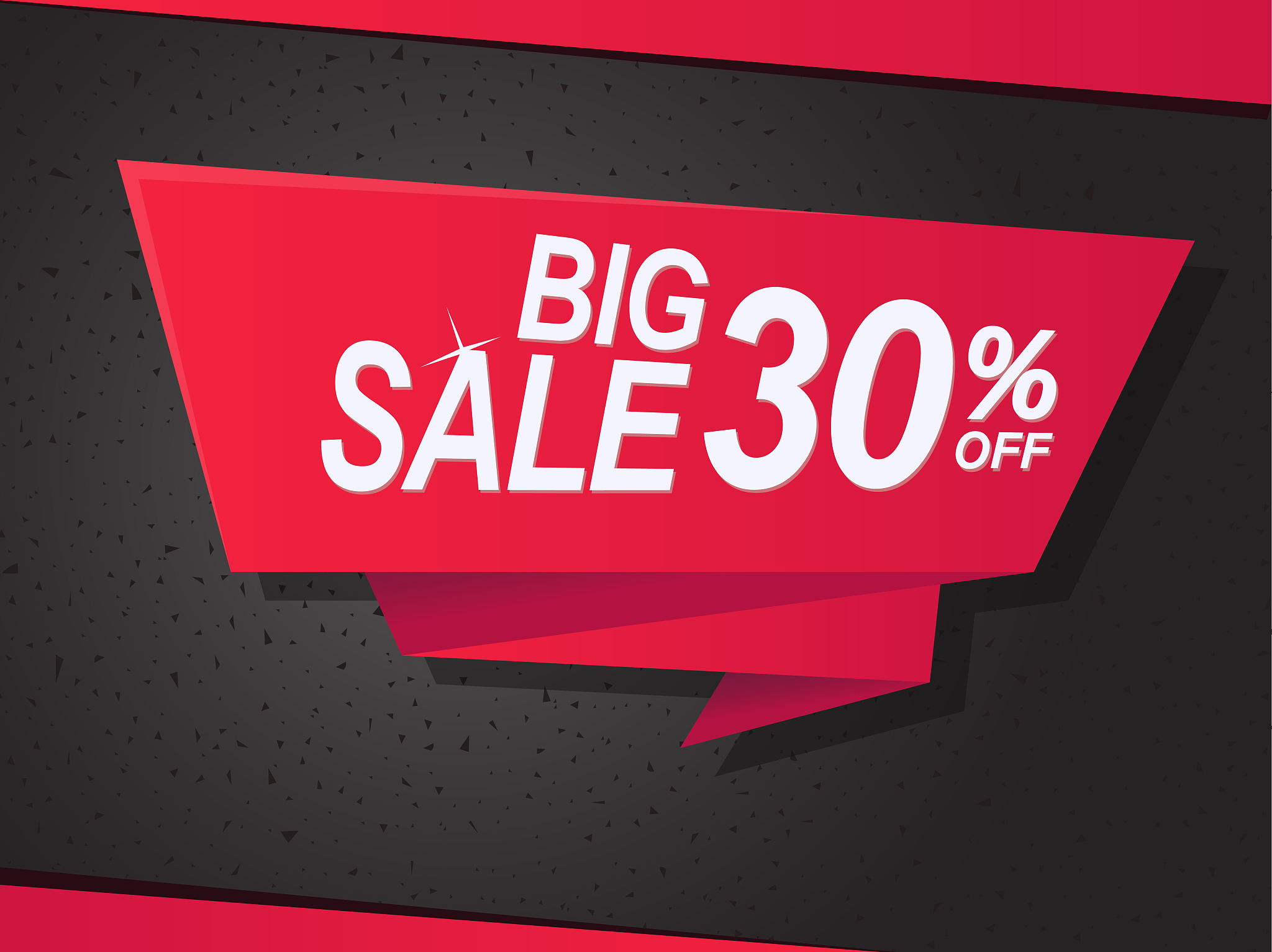 sale shop product tag, label or sale poster, realistic paper dis