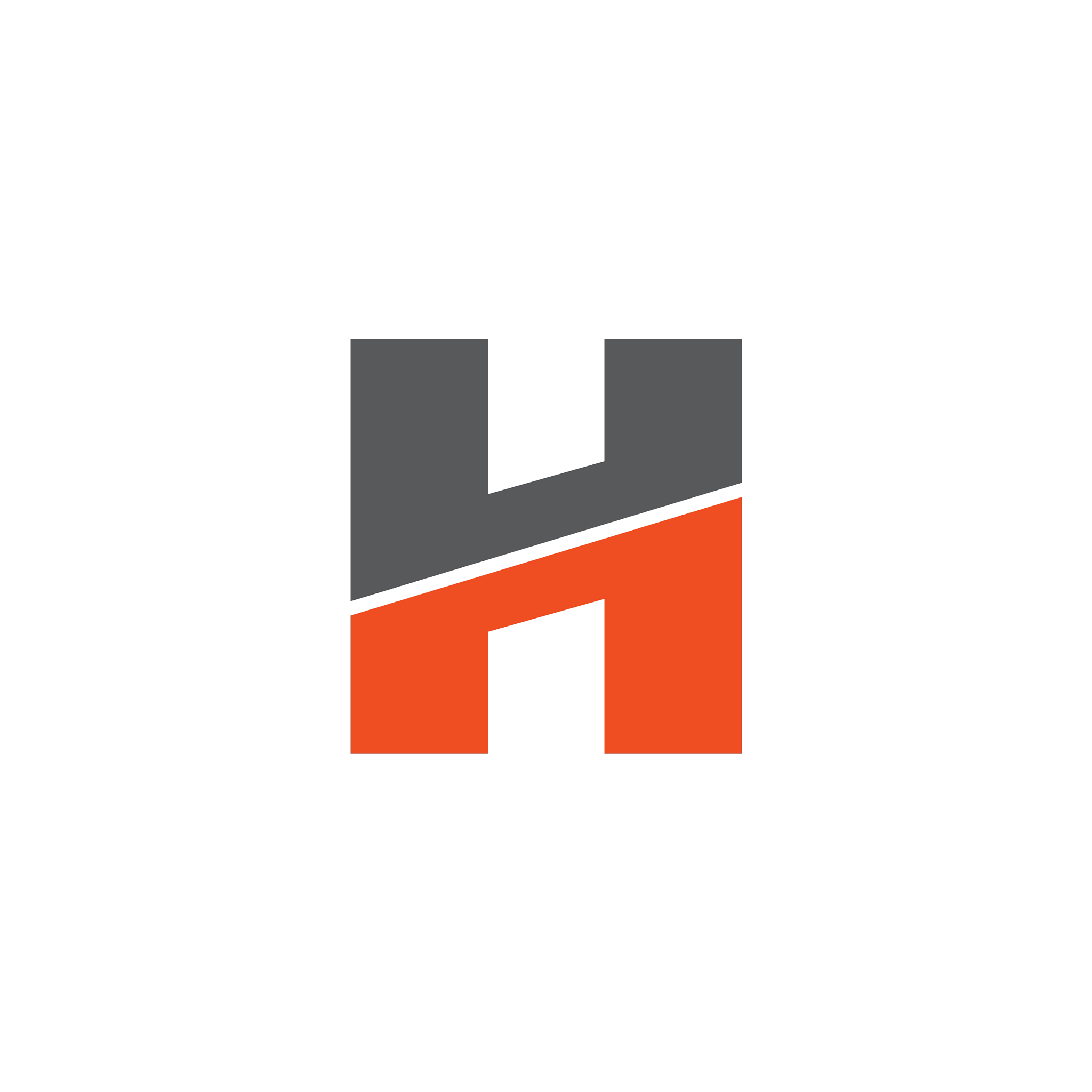 h letter logo design template