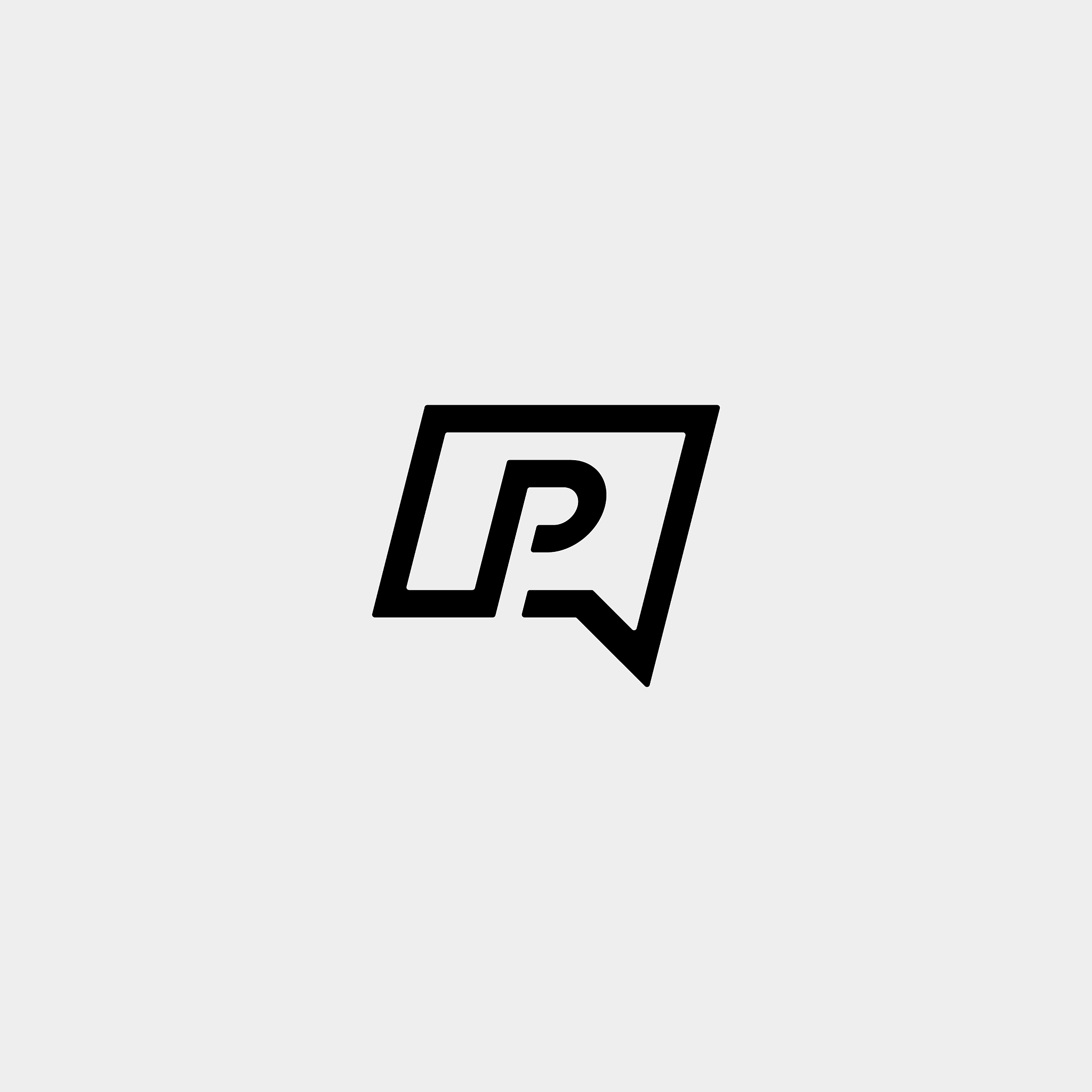 letter p chat logo template design