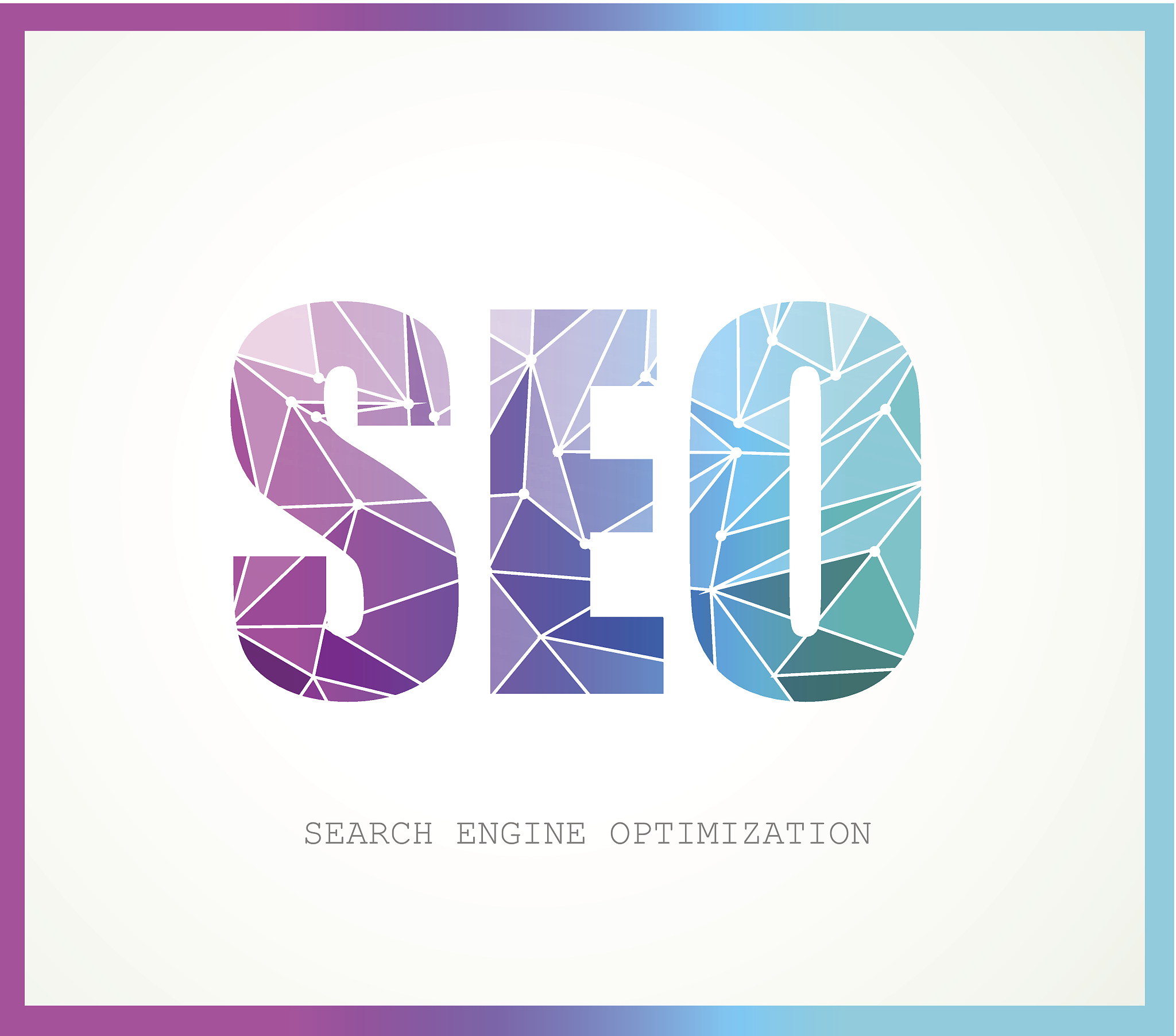 seo search engine optimization concept with abstract designs