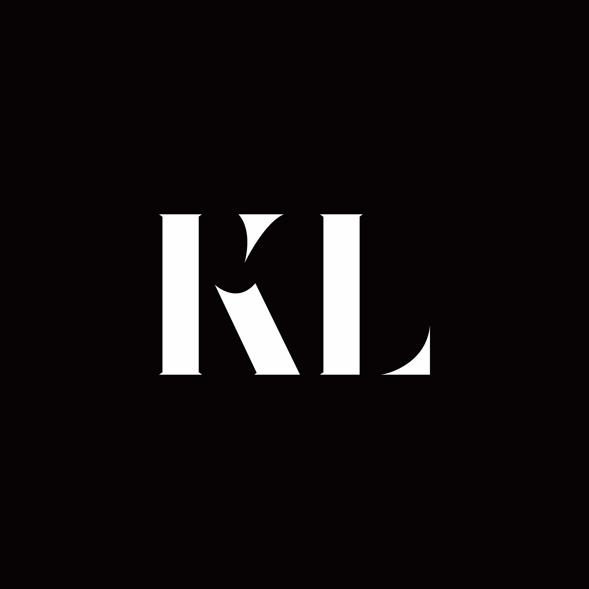 kl logo letter initial logo designs template