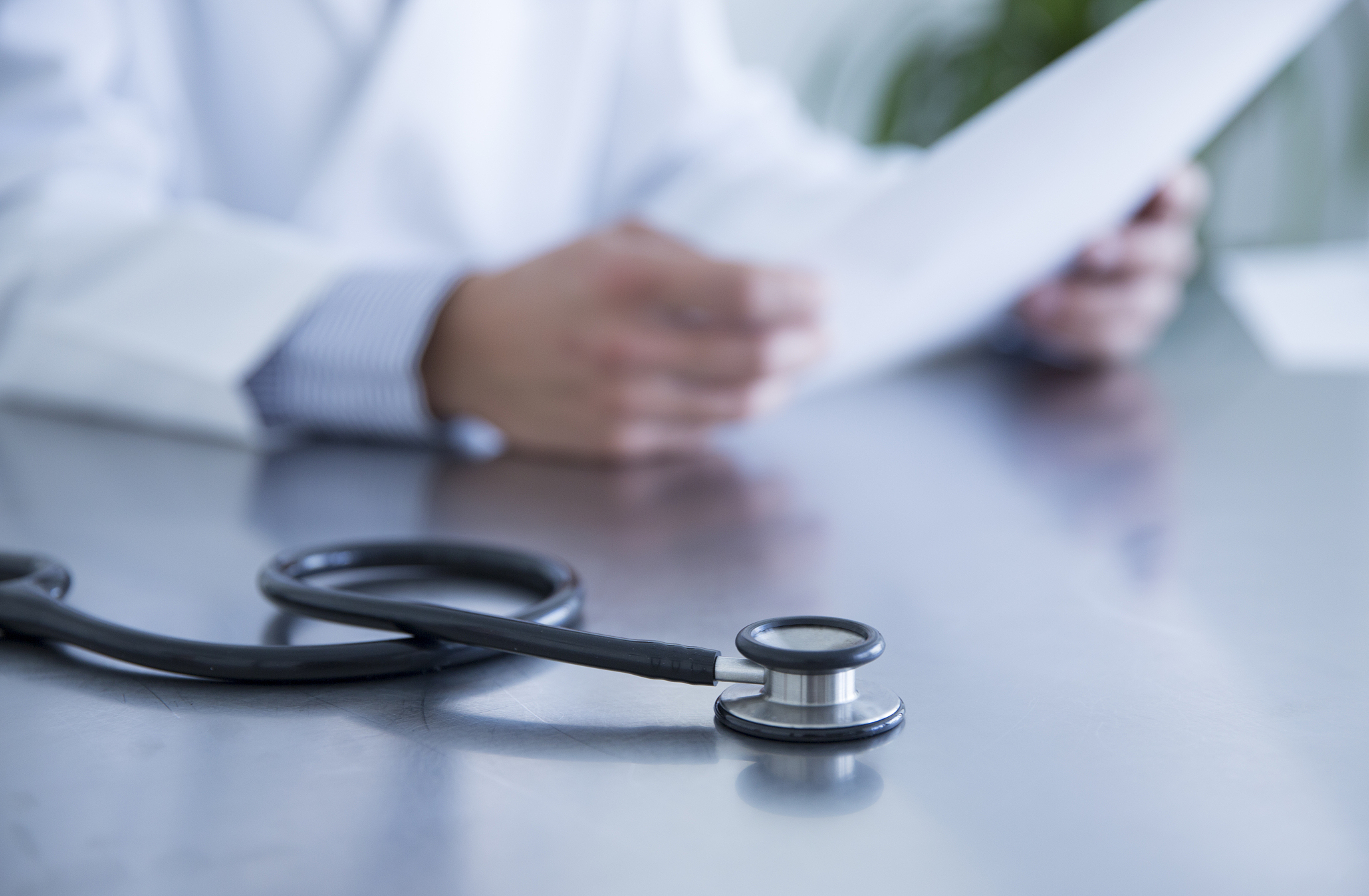 doctor working in a hospital