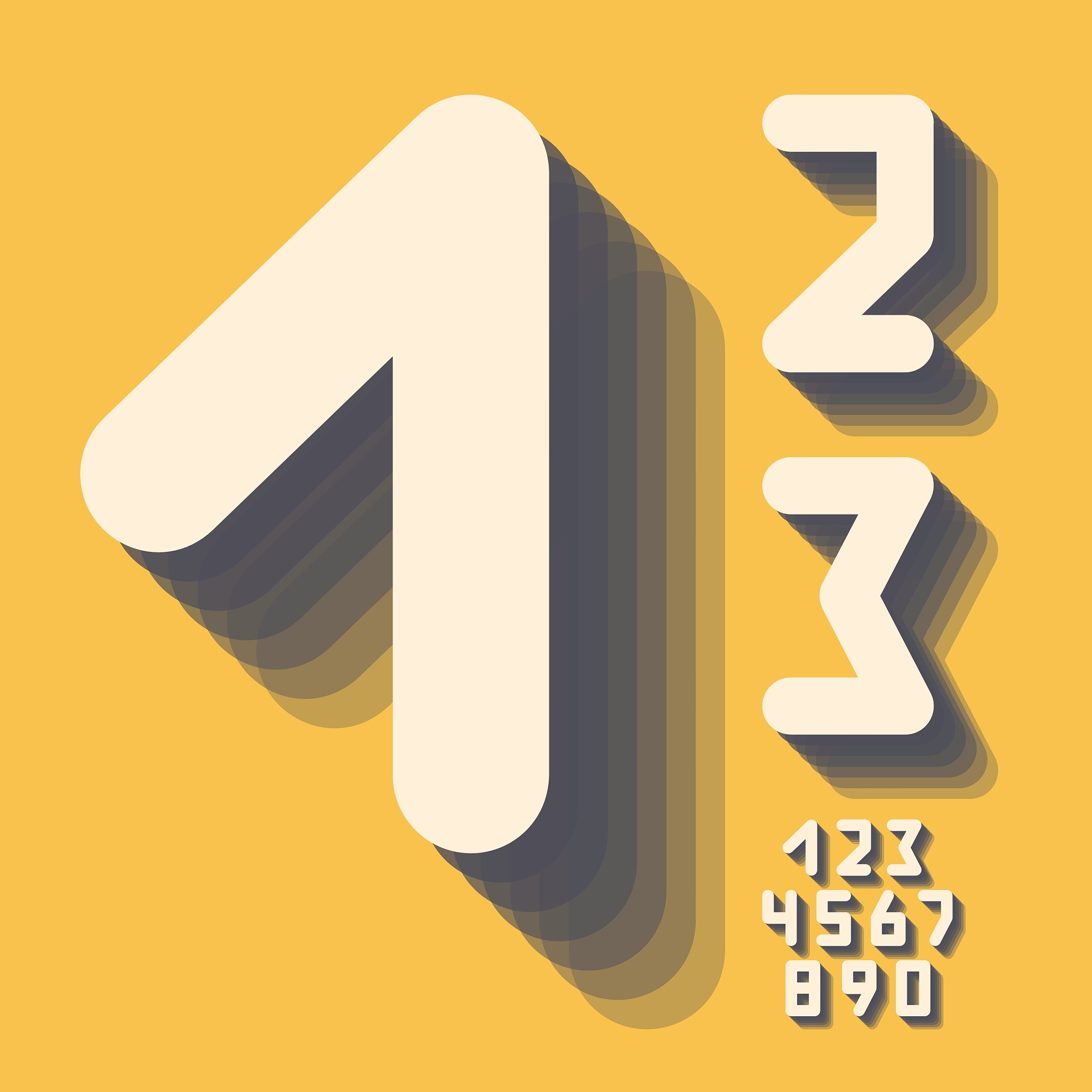 number icons set