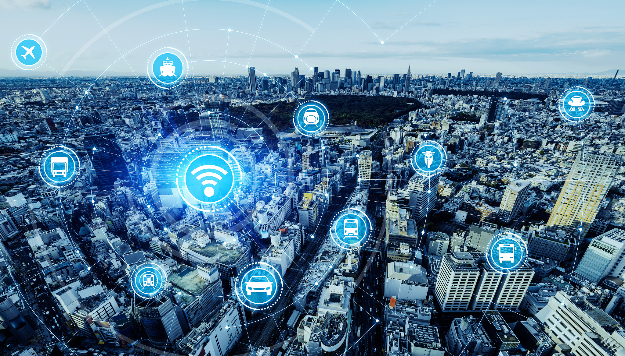 transportation and network concept. mobility as a service.