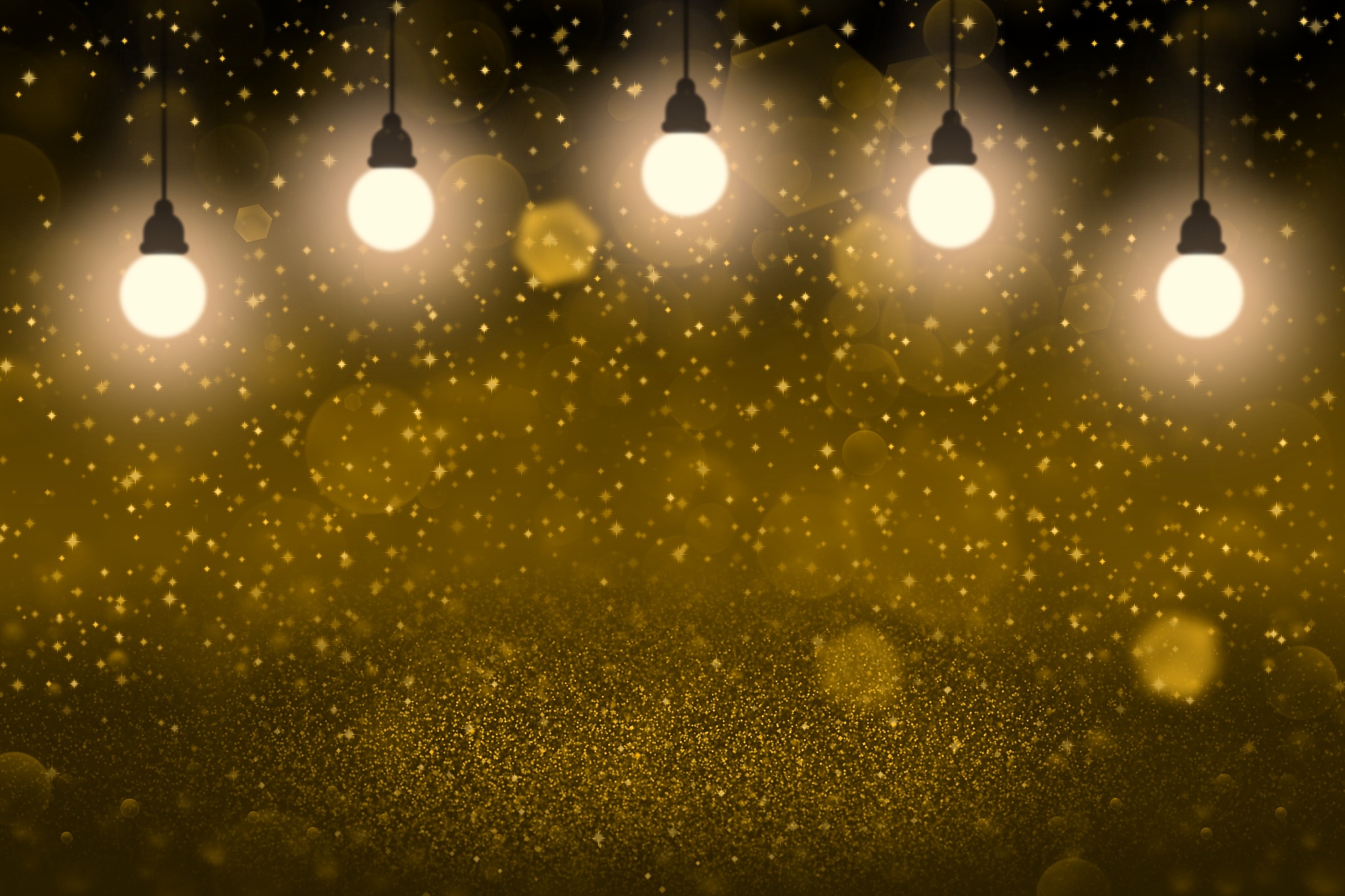 orange beautiful sparkling glitter lights defocused light bulbs 