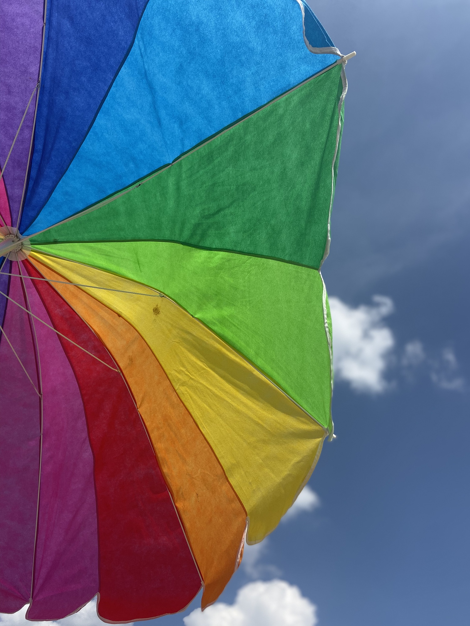 rainbow beach umbrella